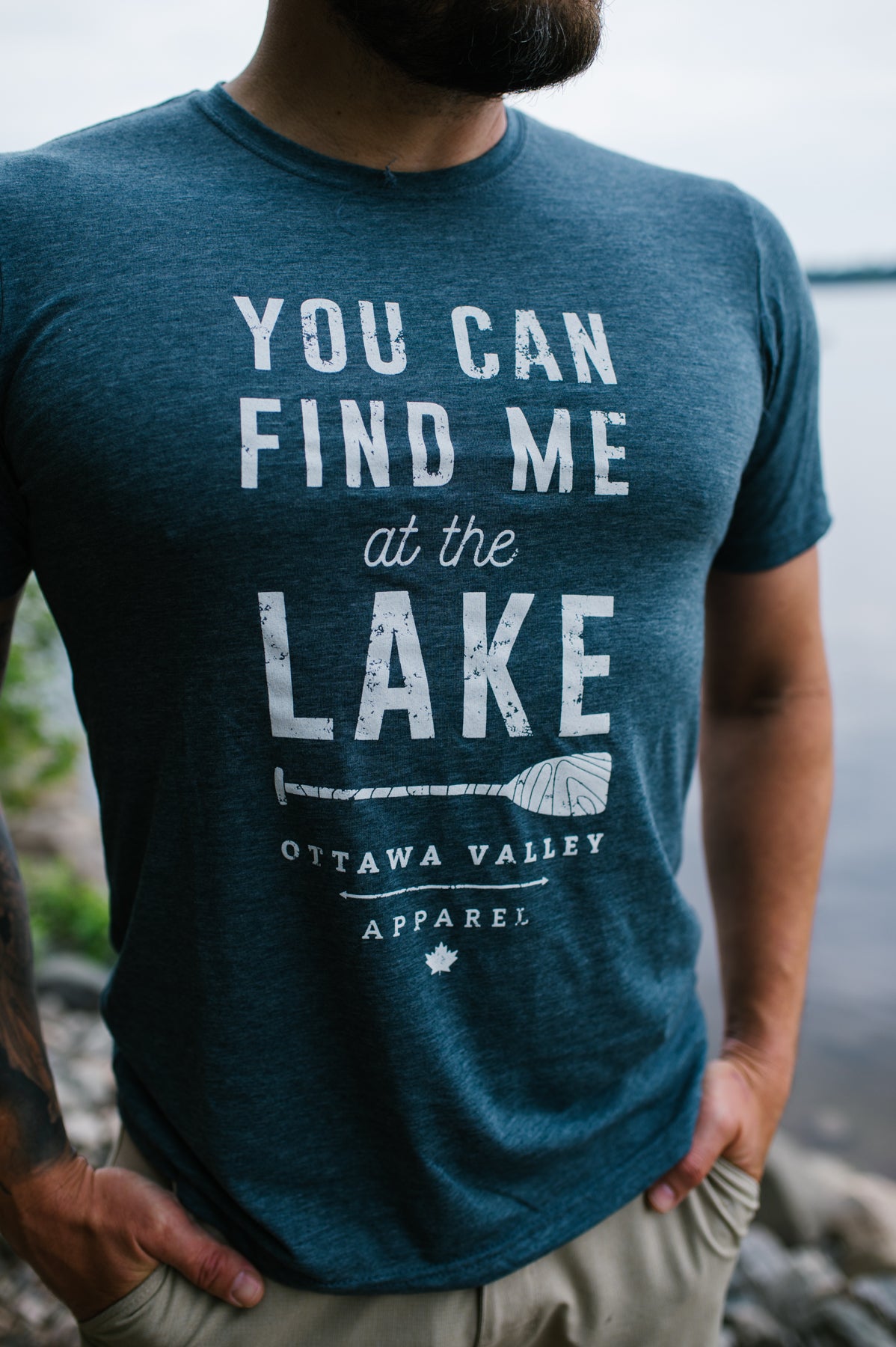 Lake Tee - Heather Navy