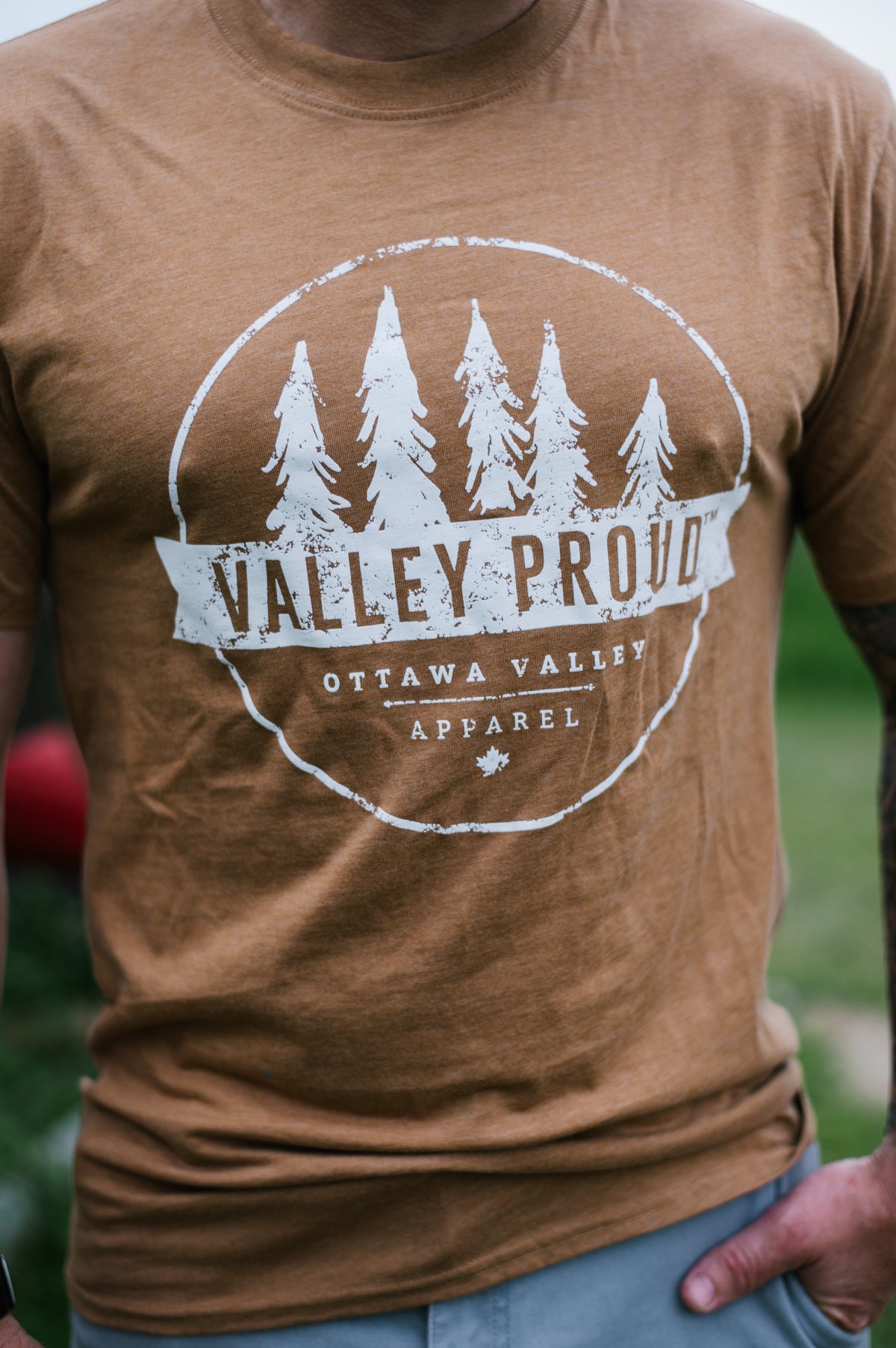 Valley Proud Tee - Earth Caramel