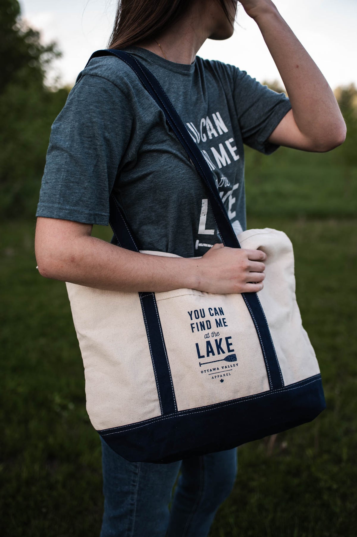 You Can Find Me At The Lake Tote Bag - Natural
