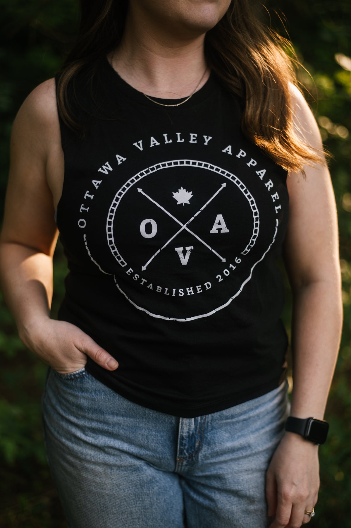 OVA Logo Women&#39;s Muscle Tank - Black - FINAL SALE