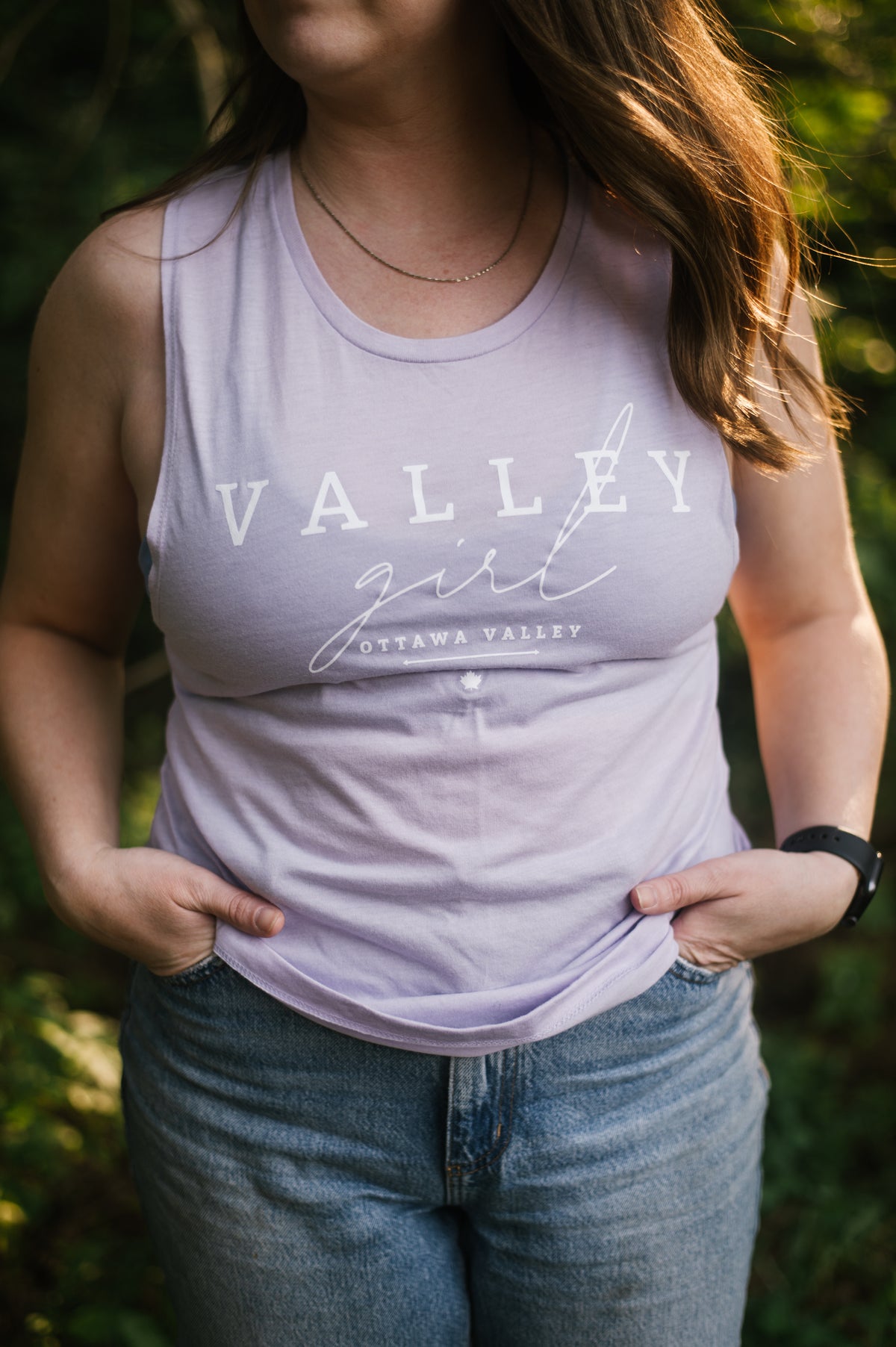 Valley Girl Women&#39;s Muscle Tank - Lavender - FINAL SALE
