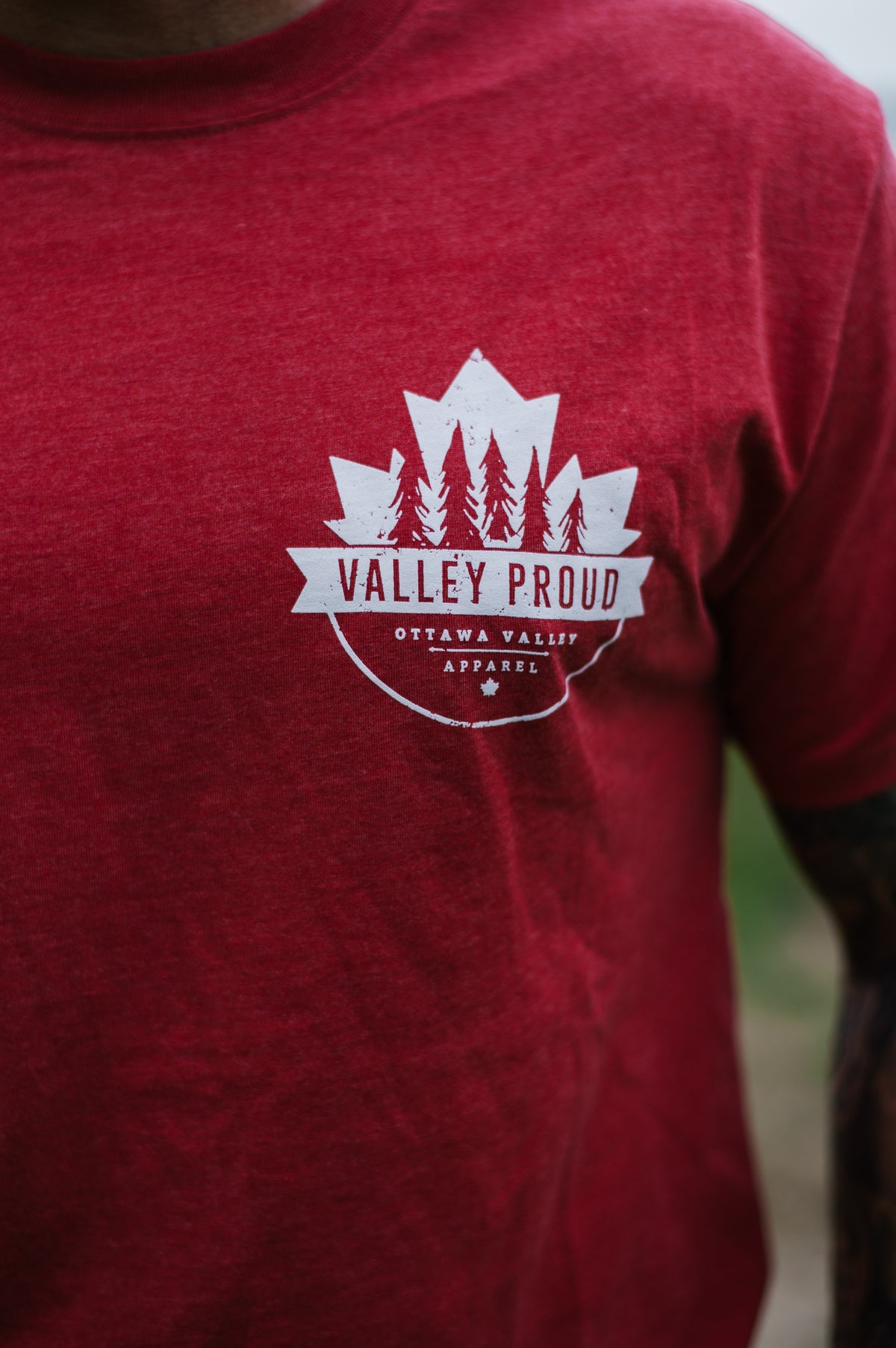Canadian Valley Proud Tee - Earth Red