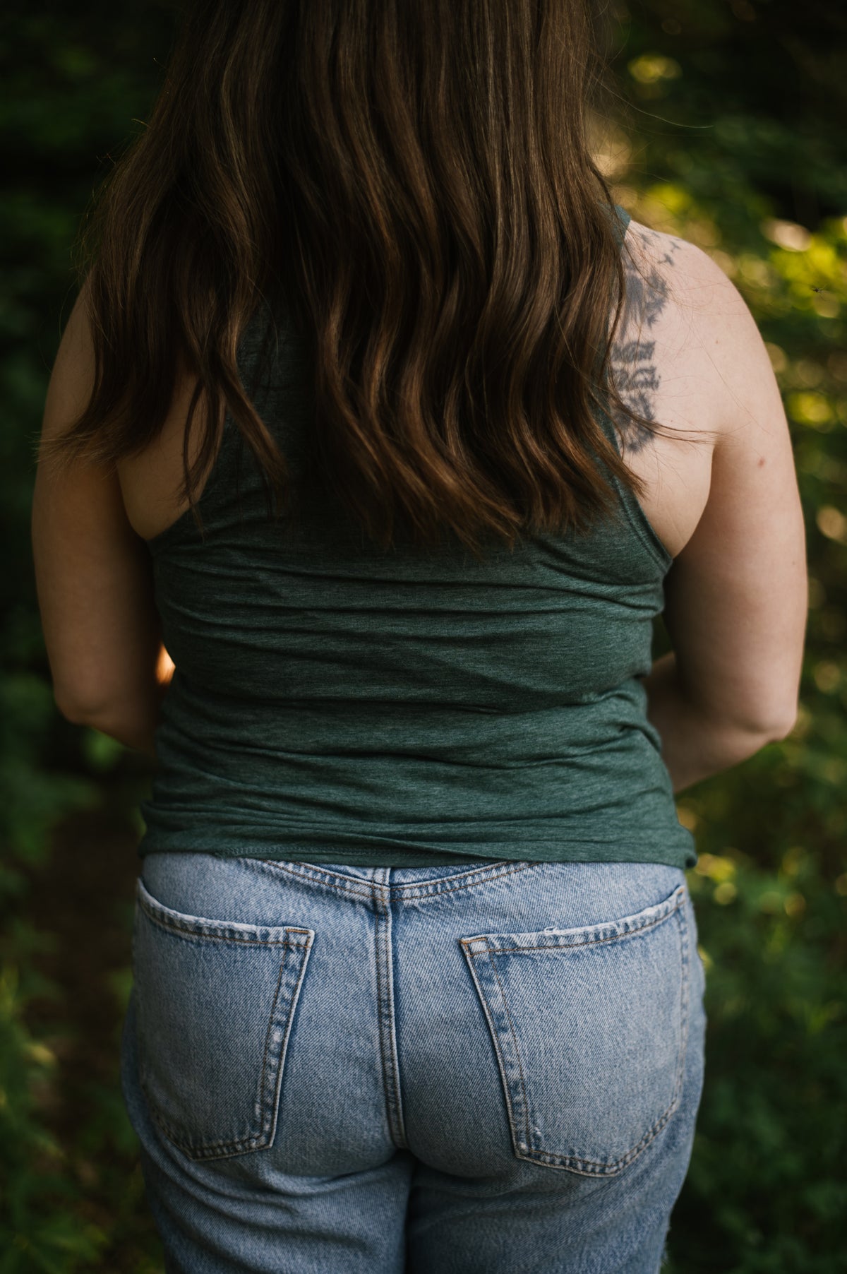 Valley Proud Women&#39;s Muscle Tank - Pine - FINAL SALE