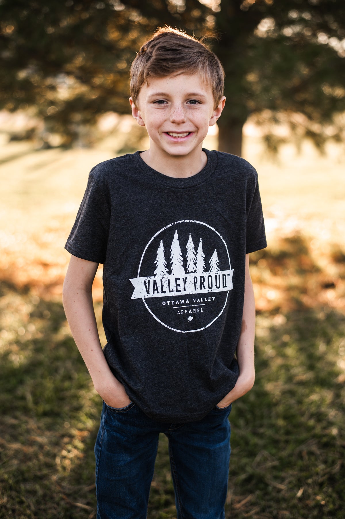 Youth Valley Proud Tee - Charcoal Grey