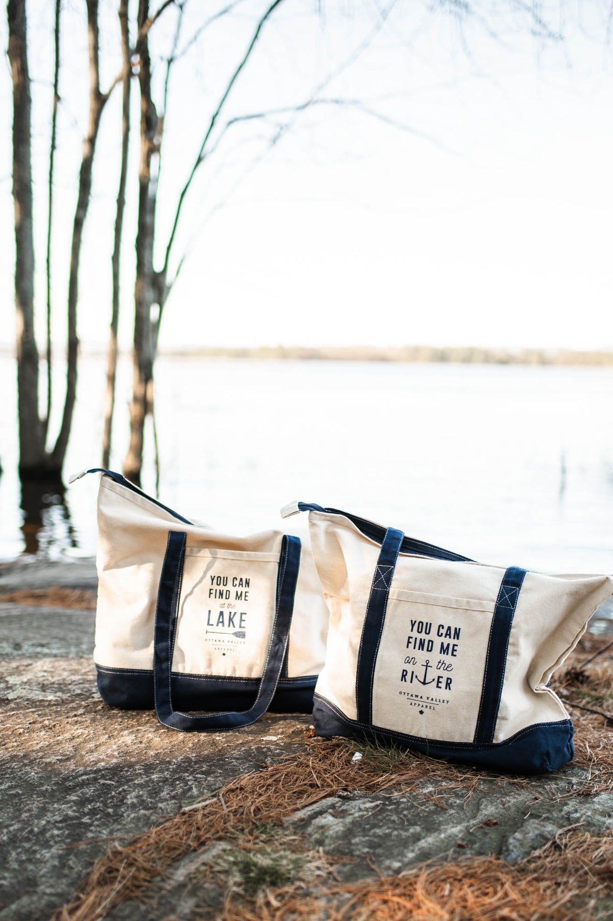You Can Find Me At The Lake Tote Bag - Natural
