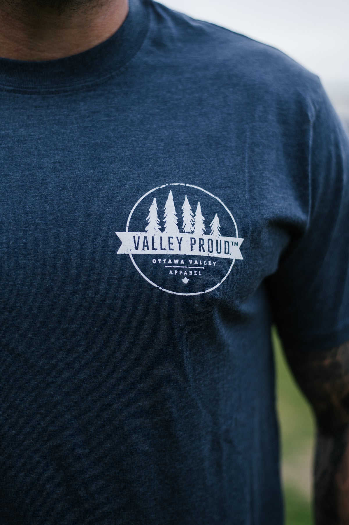 Valley Proud Mini Logo Tee - Earth Navy