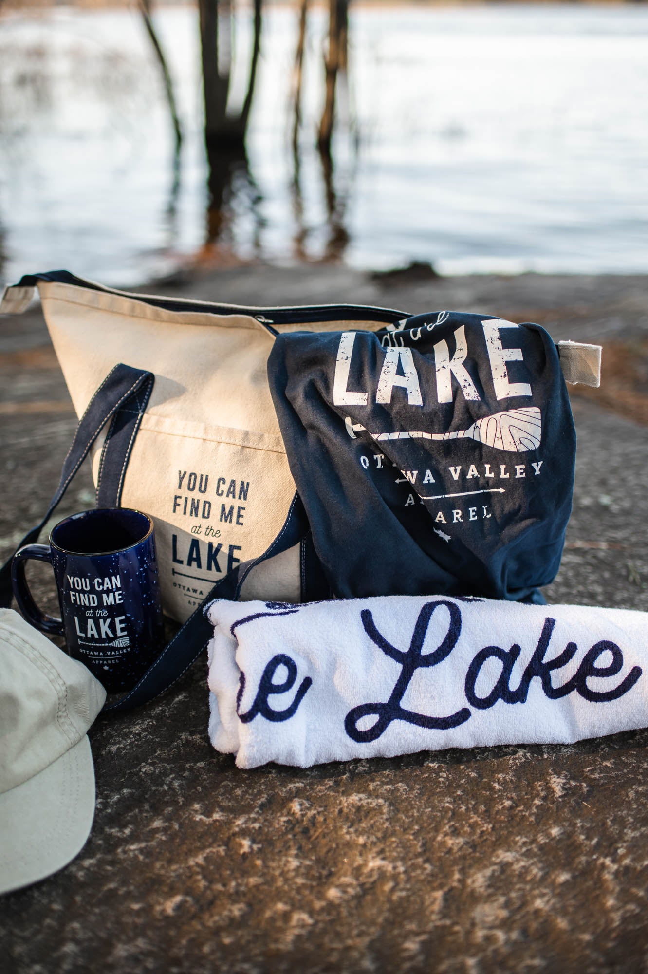 You Can Find Me At The Lake Tote Bag - Natural