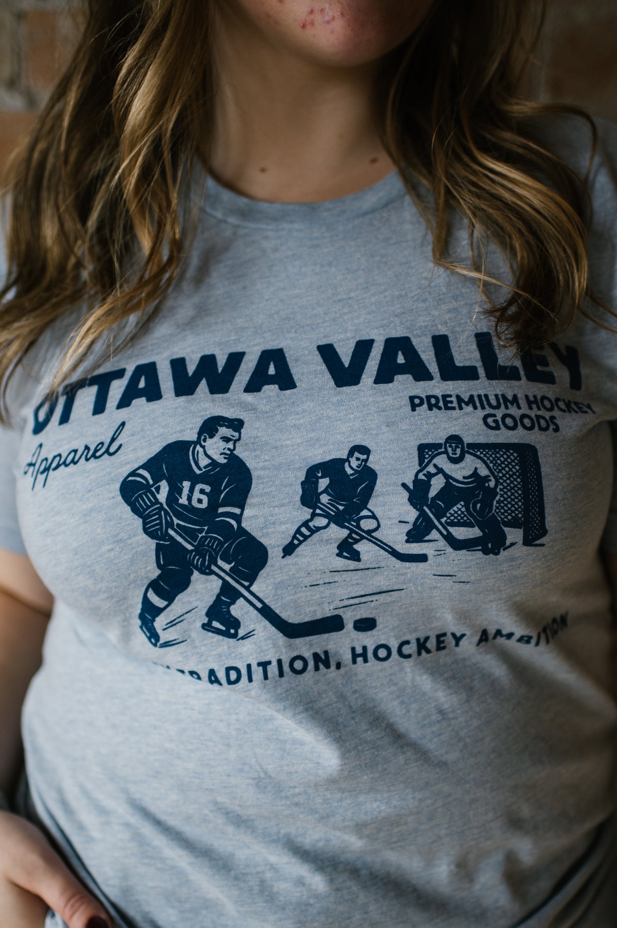 Retro Valley Hockey Tee - Prism Blue