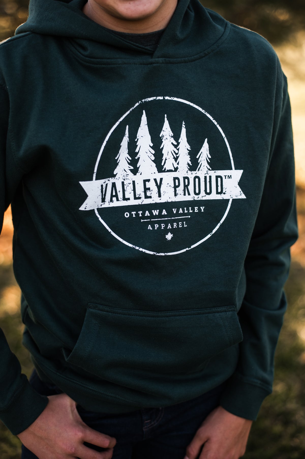 Youth Valley Proud Hoodie - Forest Green