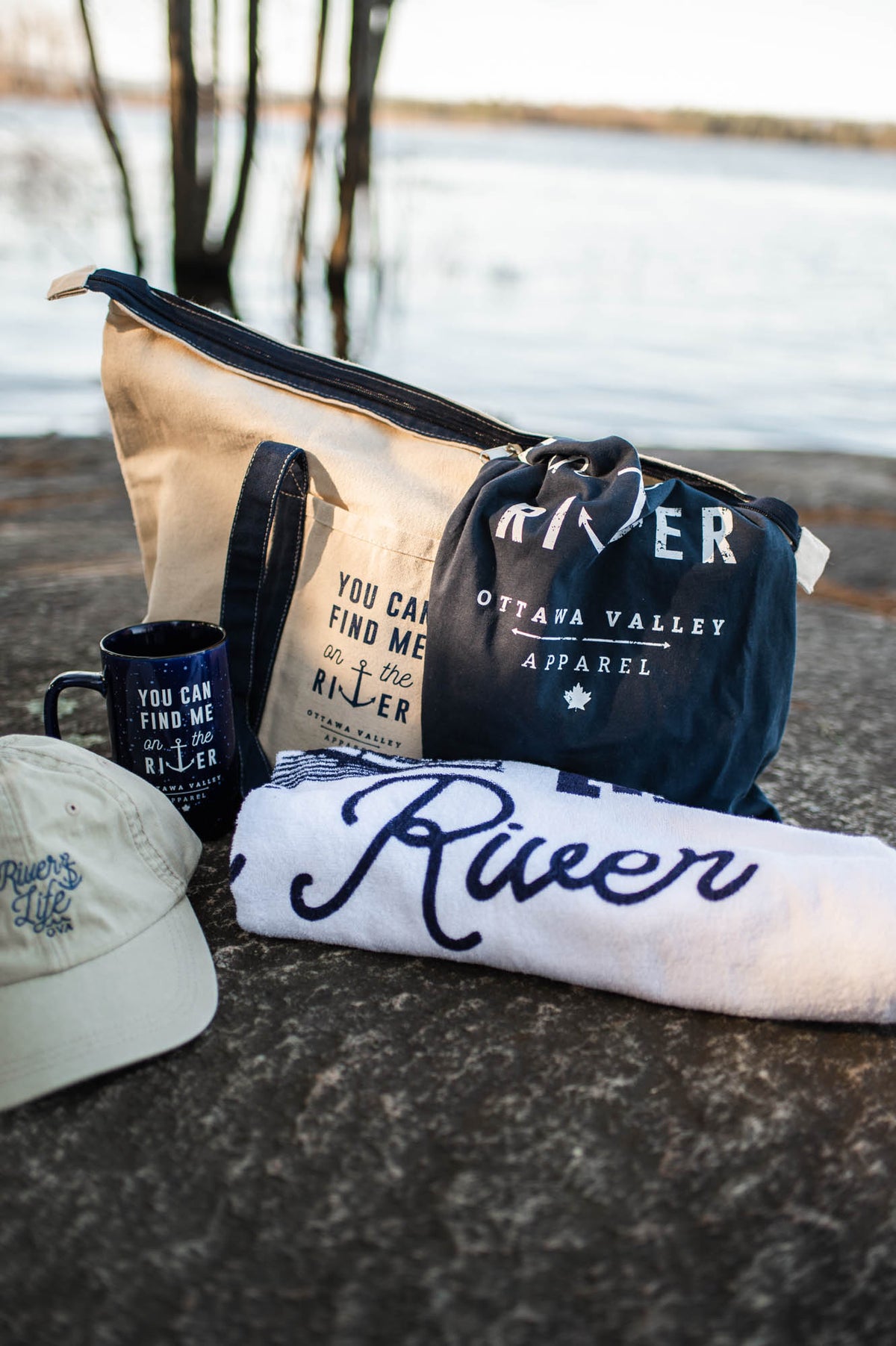 You Can Find Me On The River Tote Bag - Natural&quot;