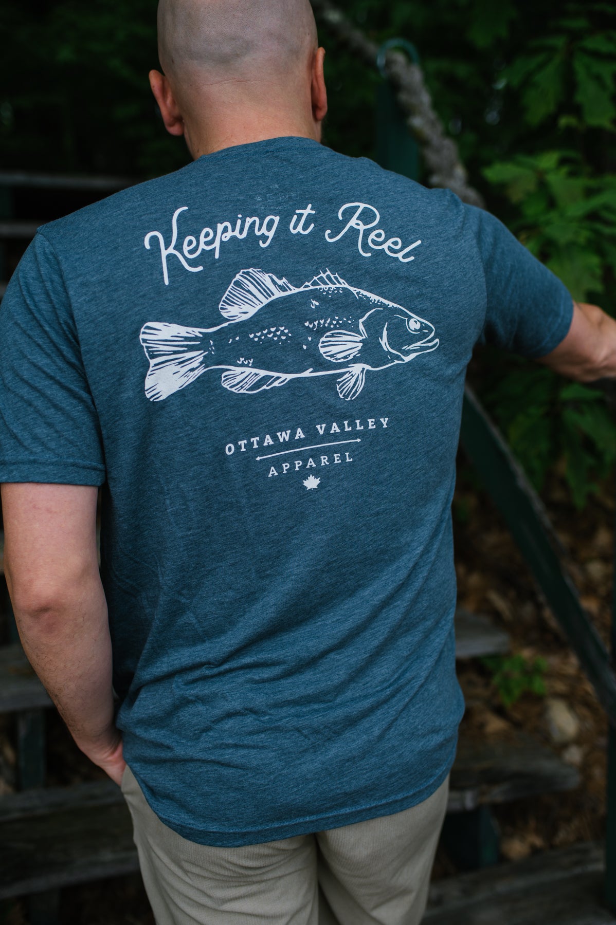 Keeping It Reel Tee - Heather Navy