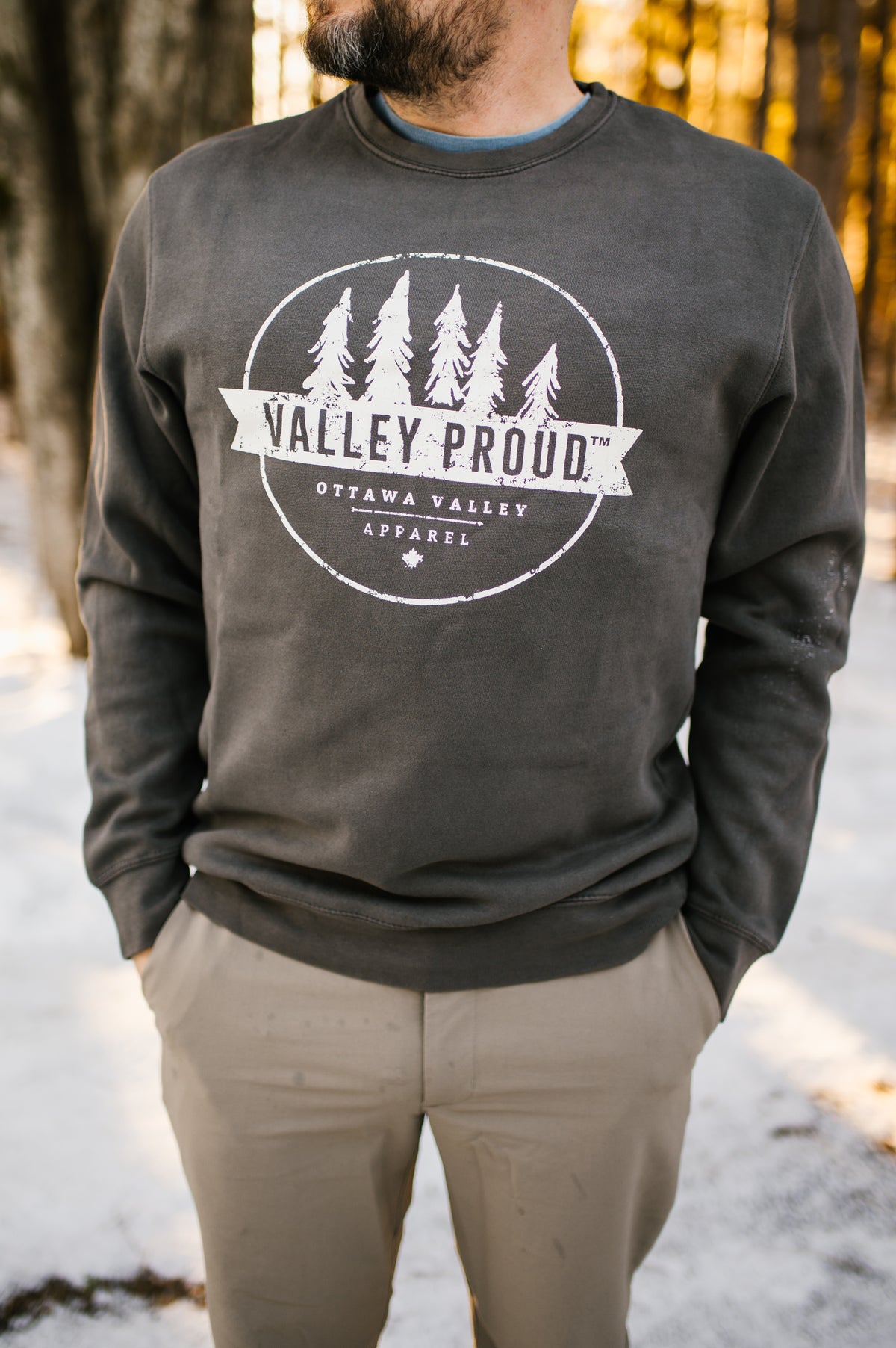 Valley Proud Crewneck - Grey
