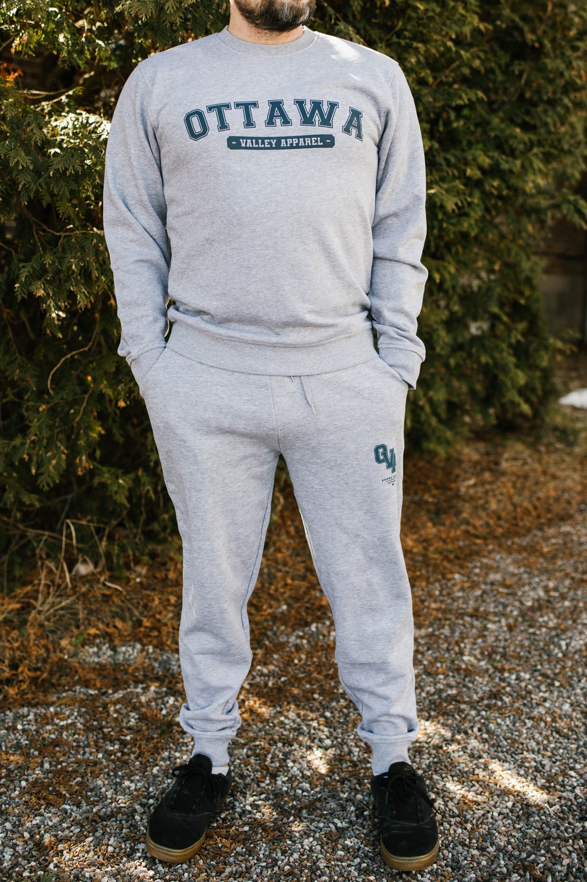 OVA Varsity Sweatpants - Grey &amp; Navy