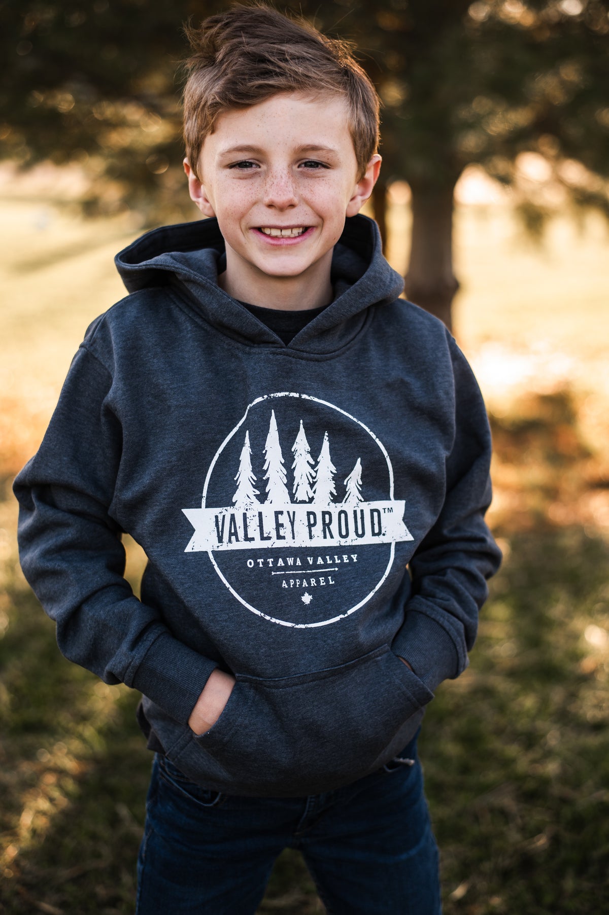 Youth Valley Proud Hoodie - Heather Grey