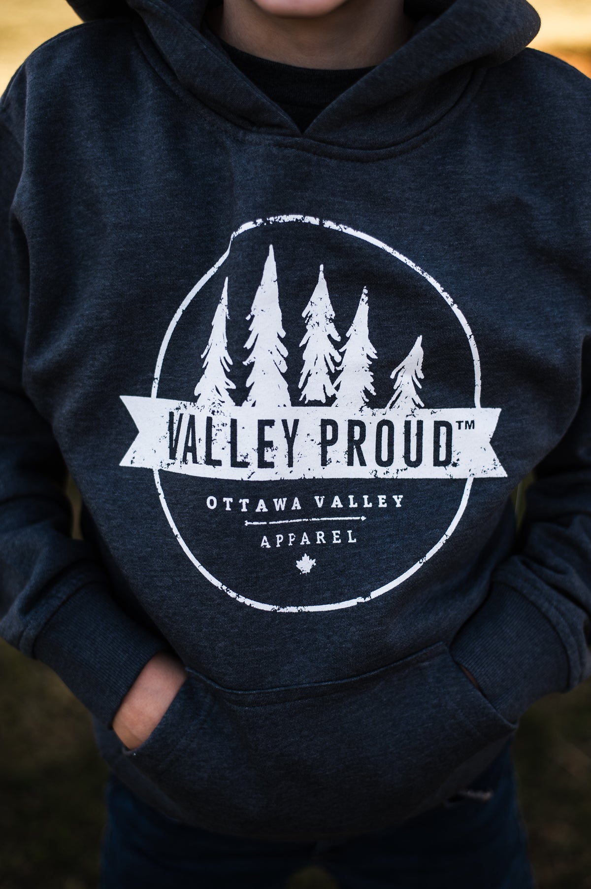 Youth Valley Proud Hoodie - Heather Grey