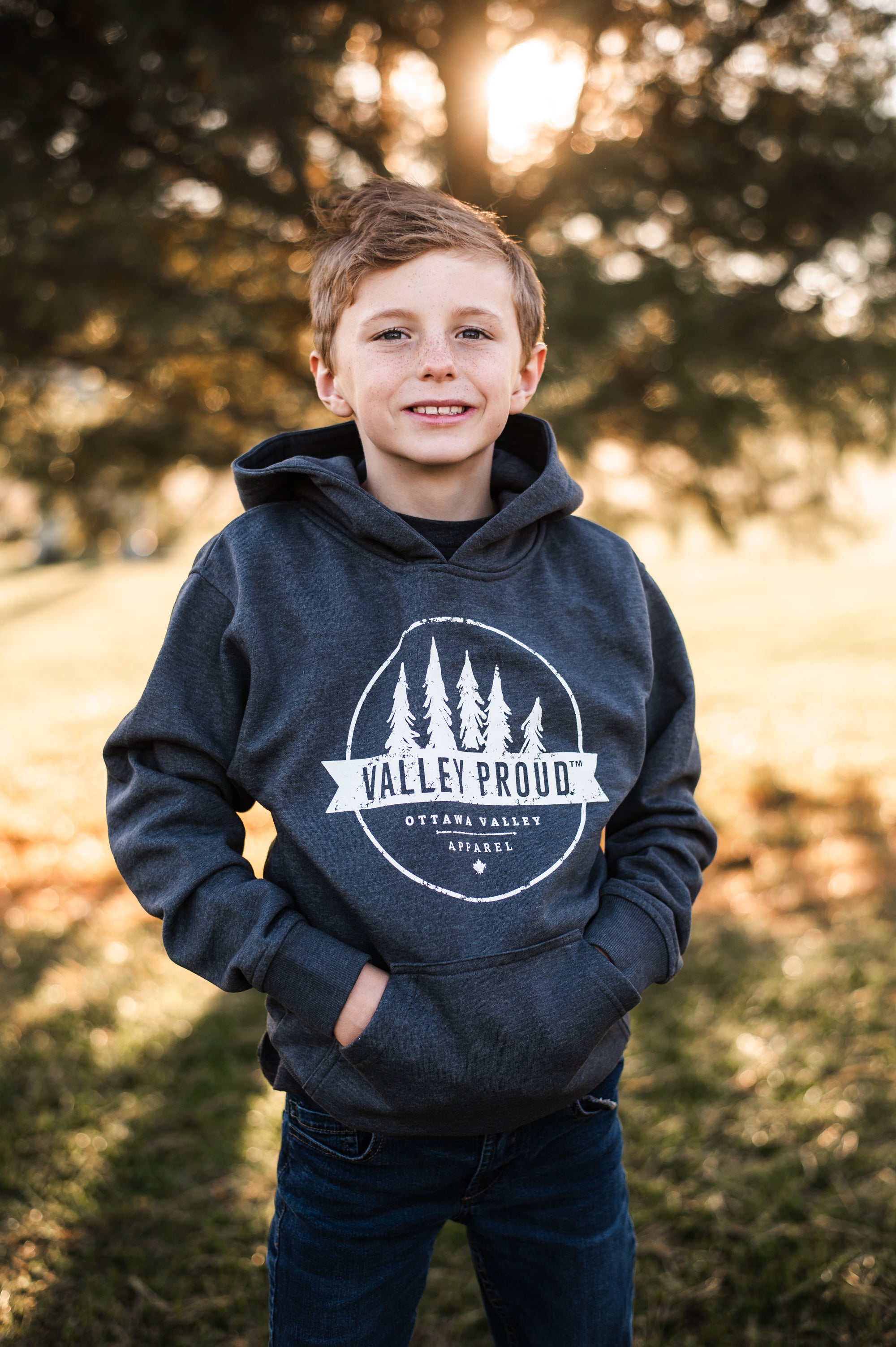 Youth Valley Proud Hoodie - Heather Grey