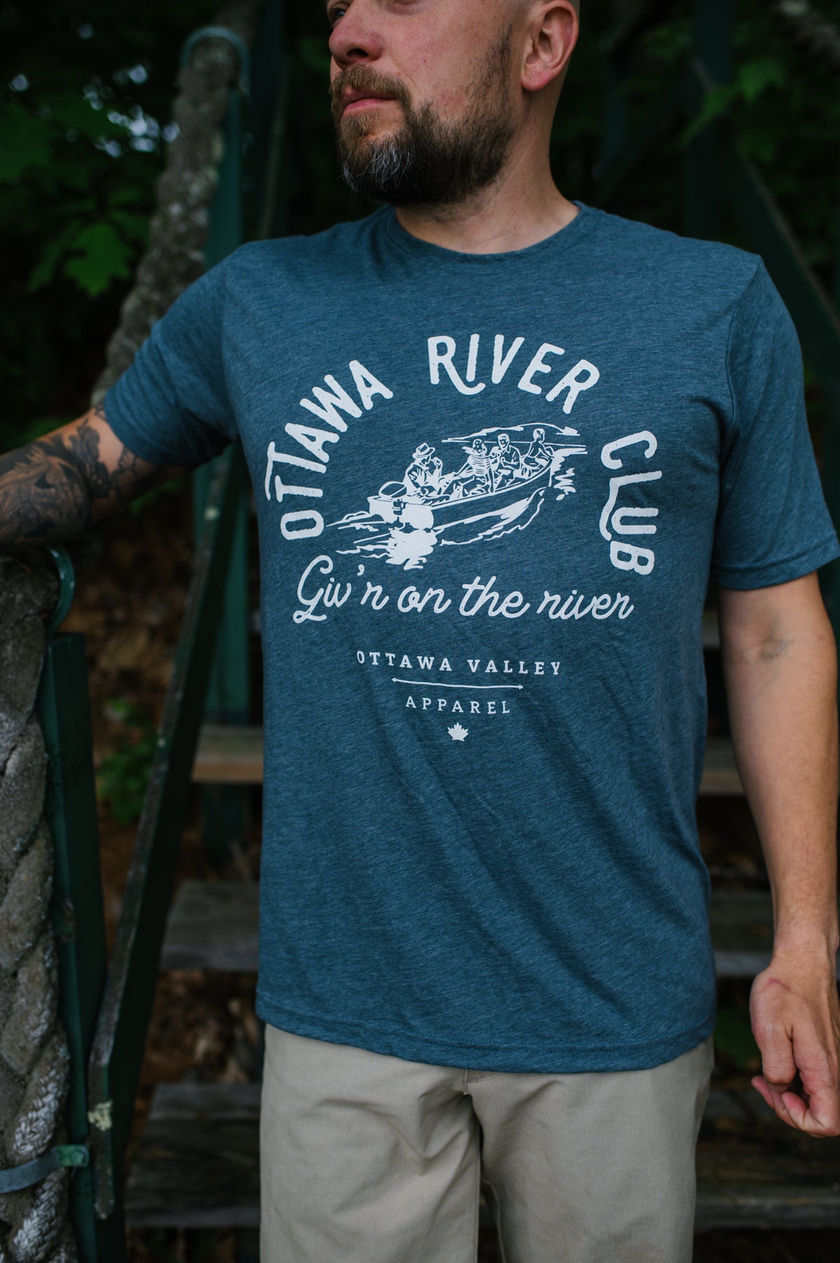 Ottawa River Club Tee - Heather Navy