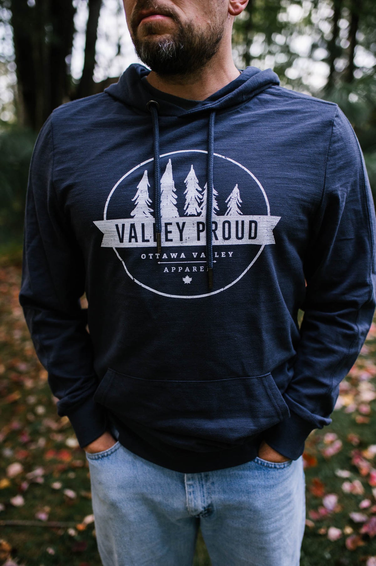 Valley Proud Light Weight Hoodie - Navy