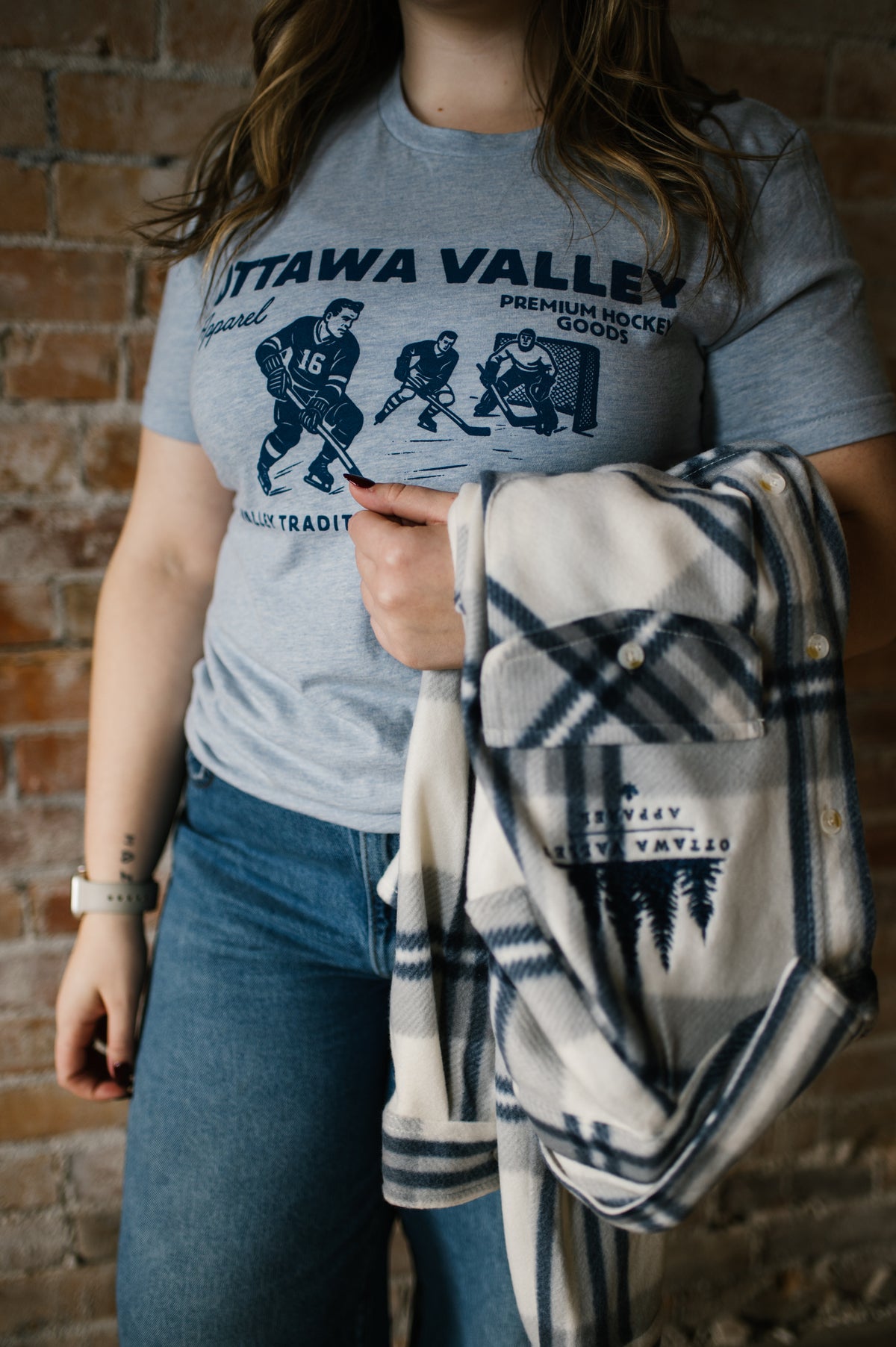 Retro Valley Hockey Tee - Prism Blue