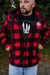 Men's Plaid Jacket - Red & Black