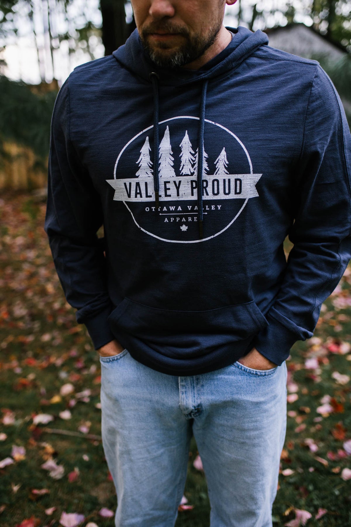 Valley Proud Light Weight Hoodie - Navy