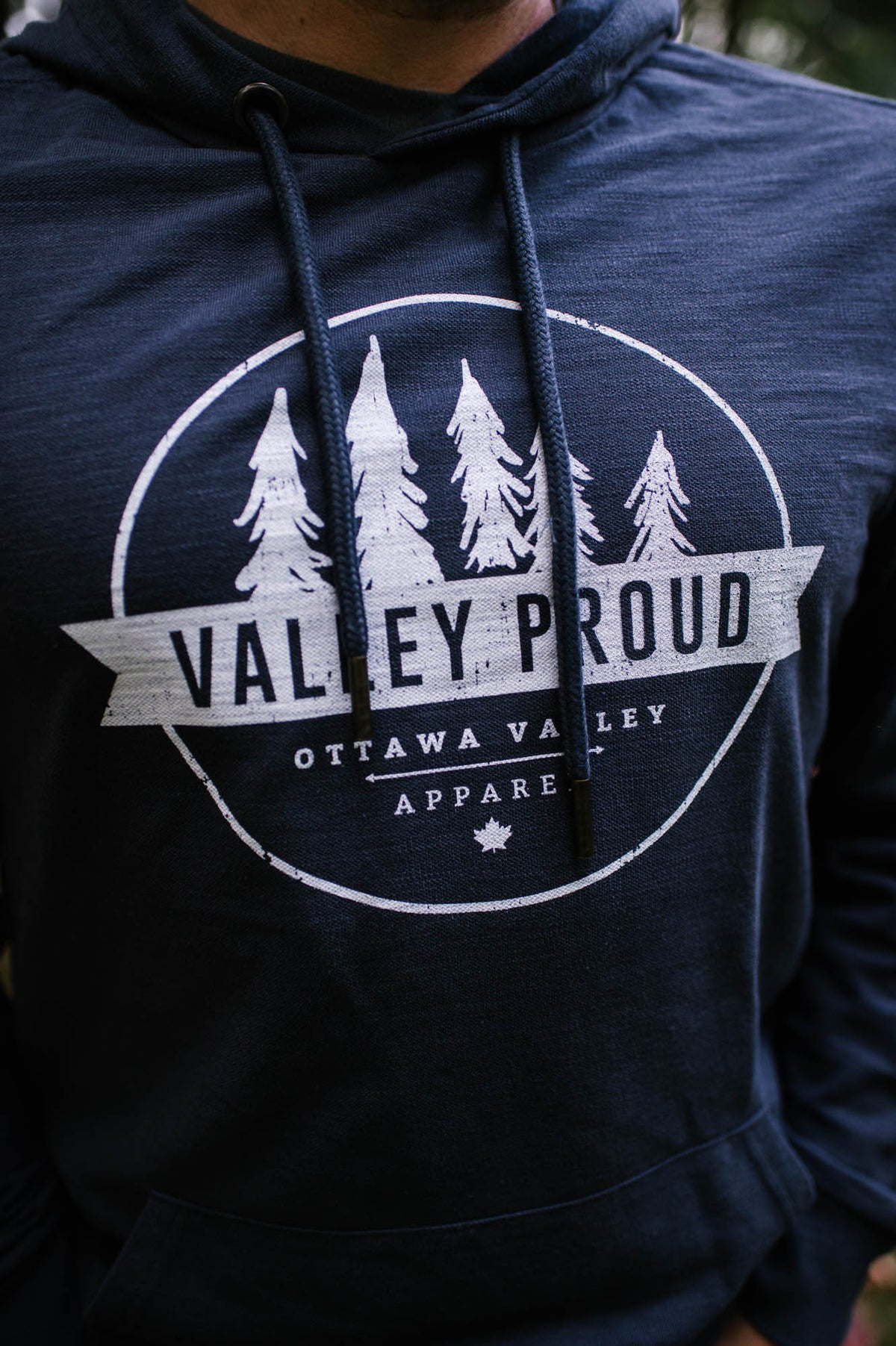 Valley Proud Light Weight Hoodie - Navy