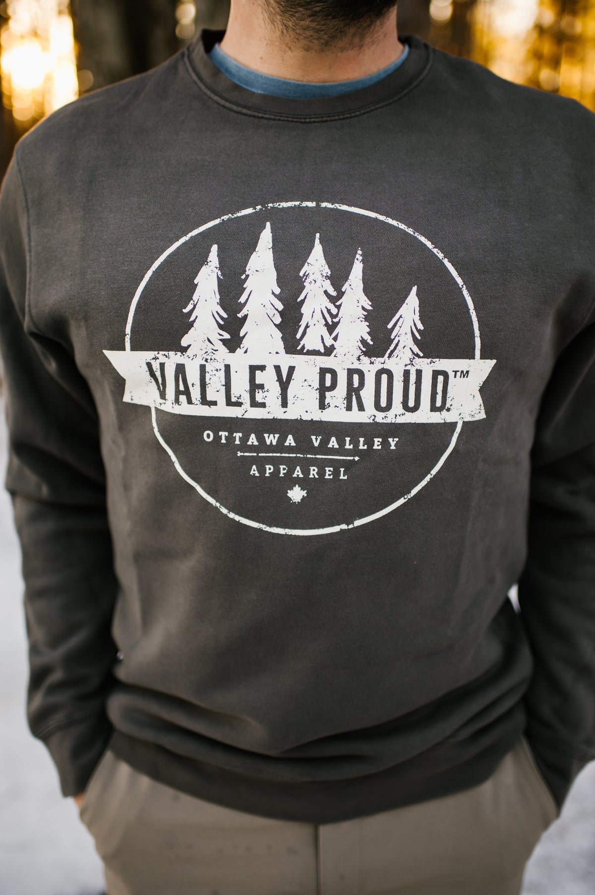 Valley Proud Crewneck - Grey
