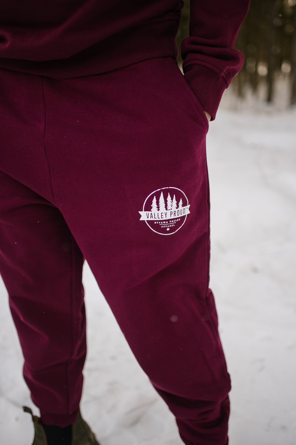 Valley Proud Sweatpants - Burgundy