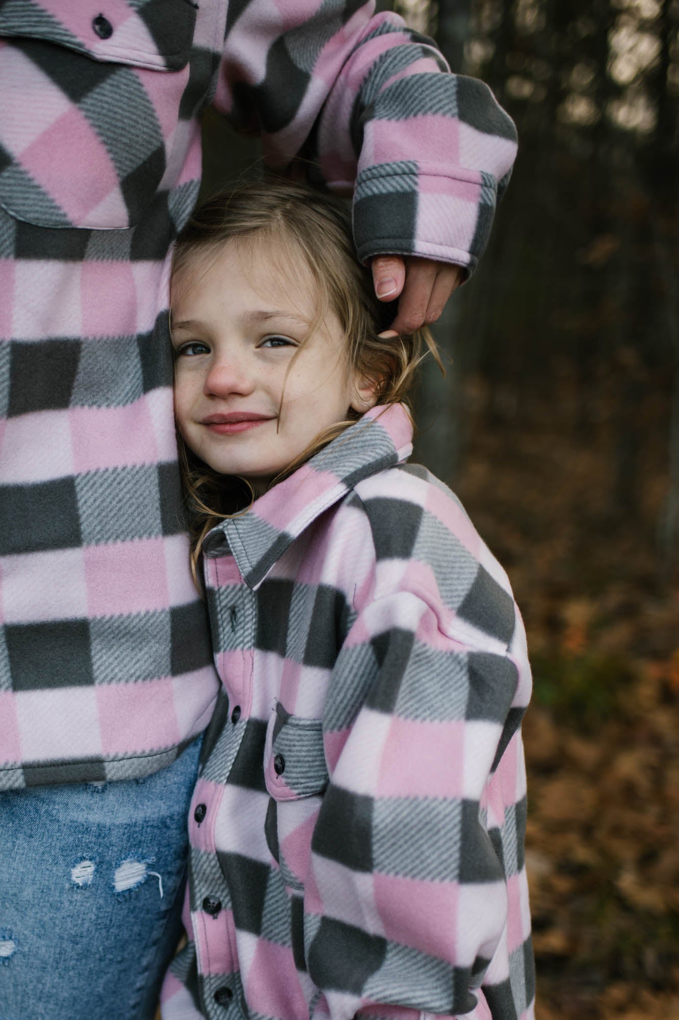 Children's Valley Proud Lumber Jacket - Pink & Grey