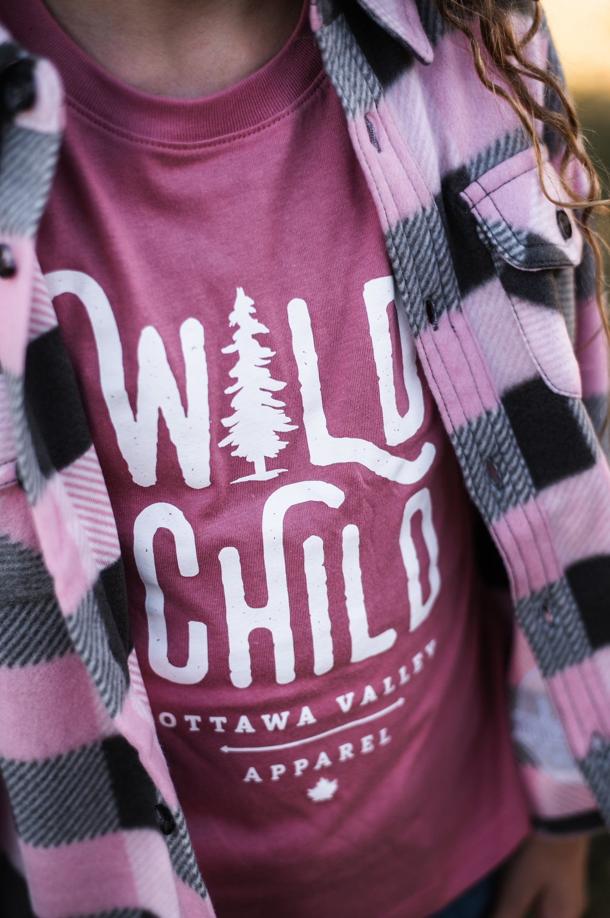 Children&#39;s Wild Child Tee - Dusty Rose