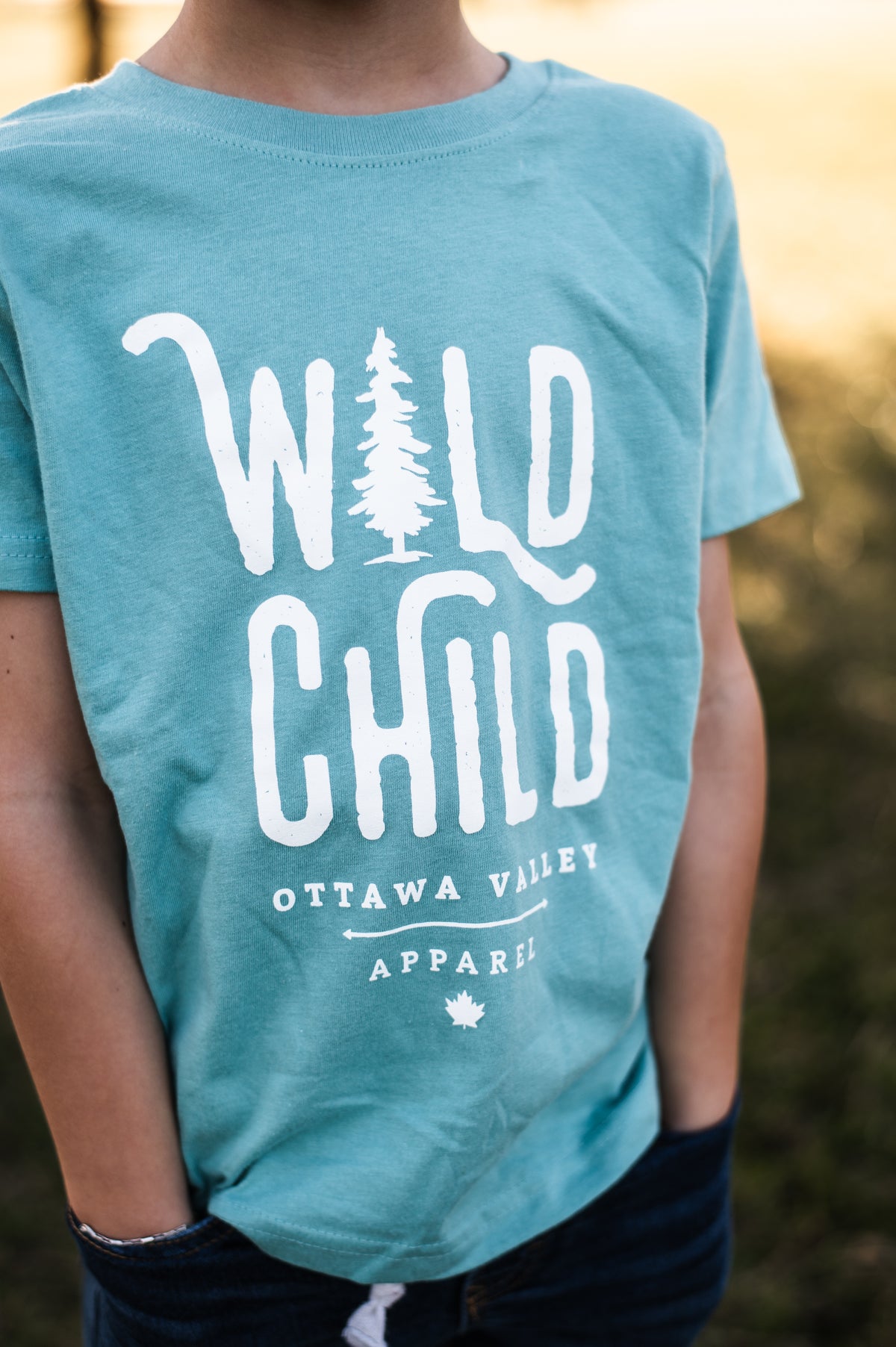 Children&#39;s Wild Child Tee - Teal