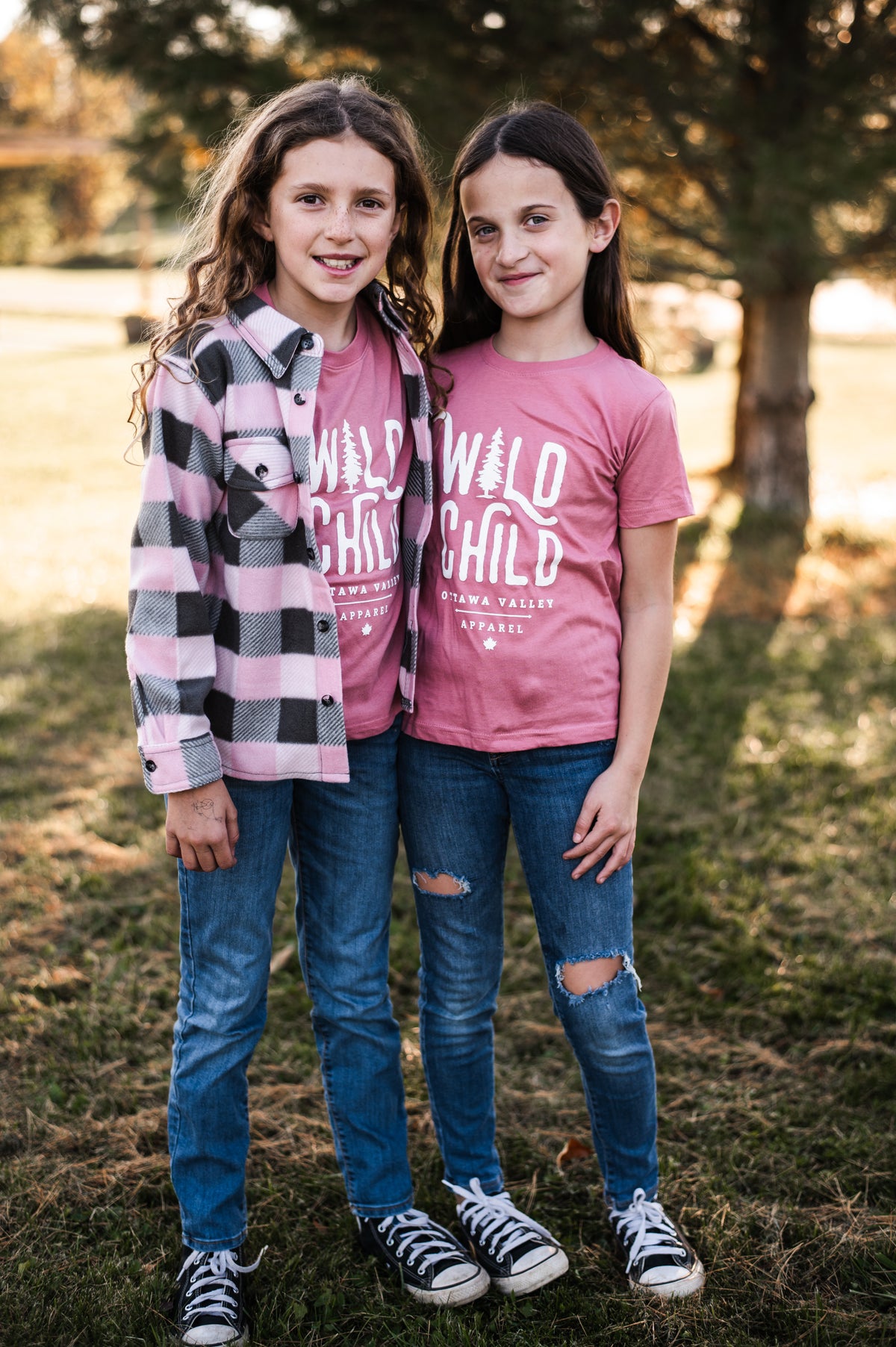 Children&#39;s Wild Child Tee - Dusty Rose