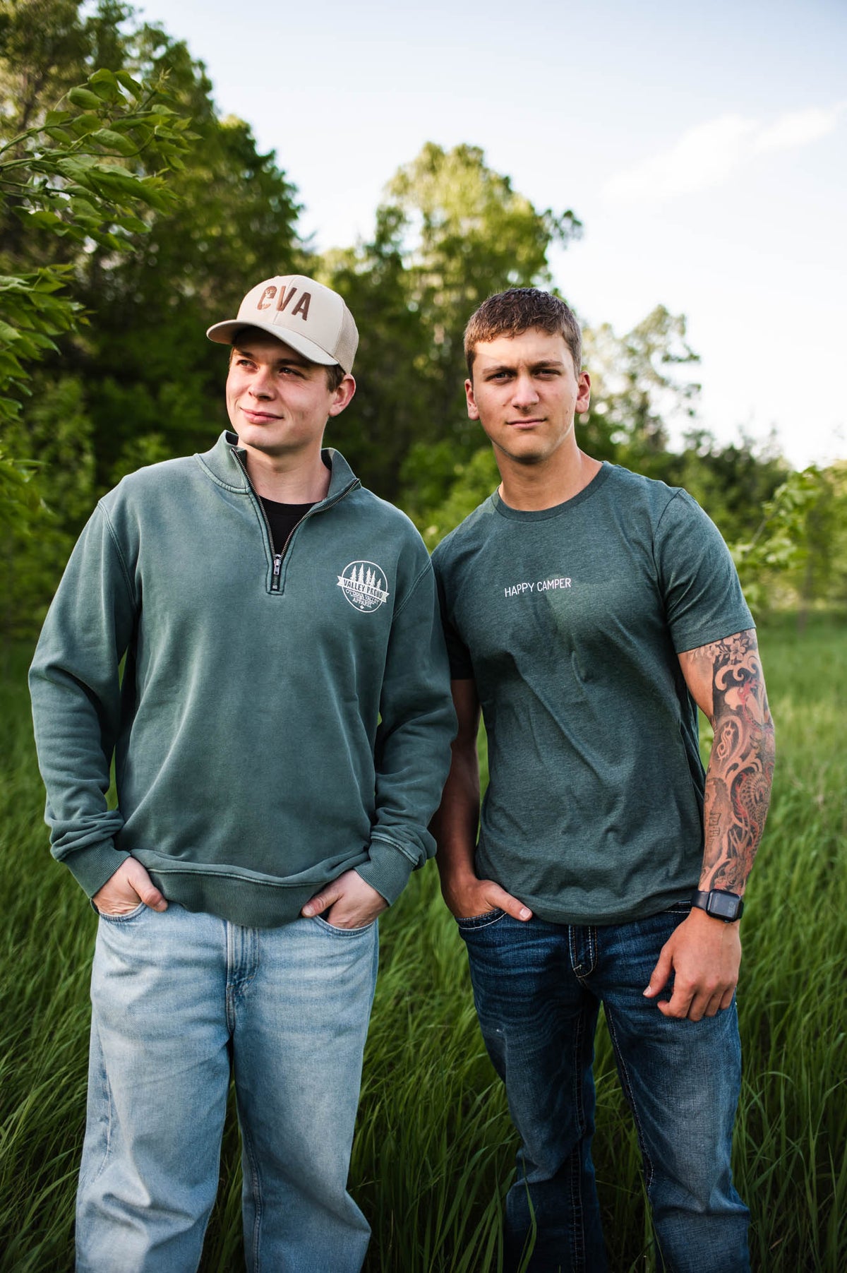 Happy Camper Simple Tee - Green