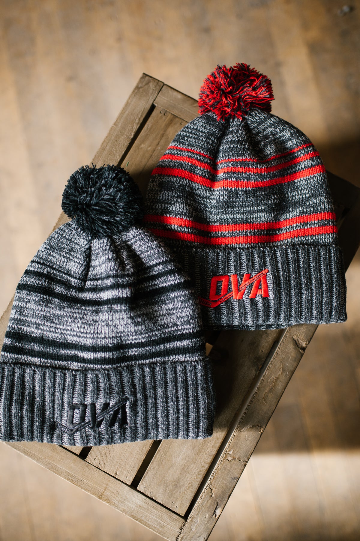 OVA Hockey Pom Toque - Black &amp; Grey