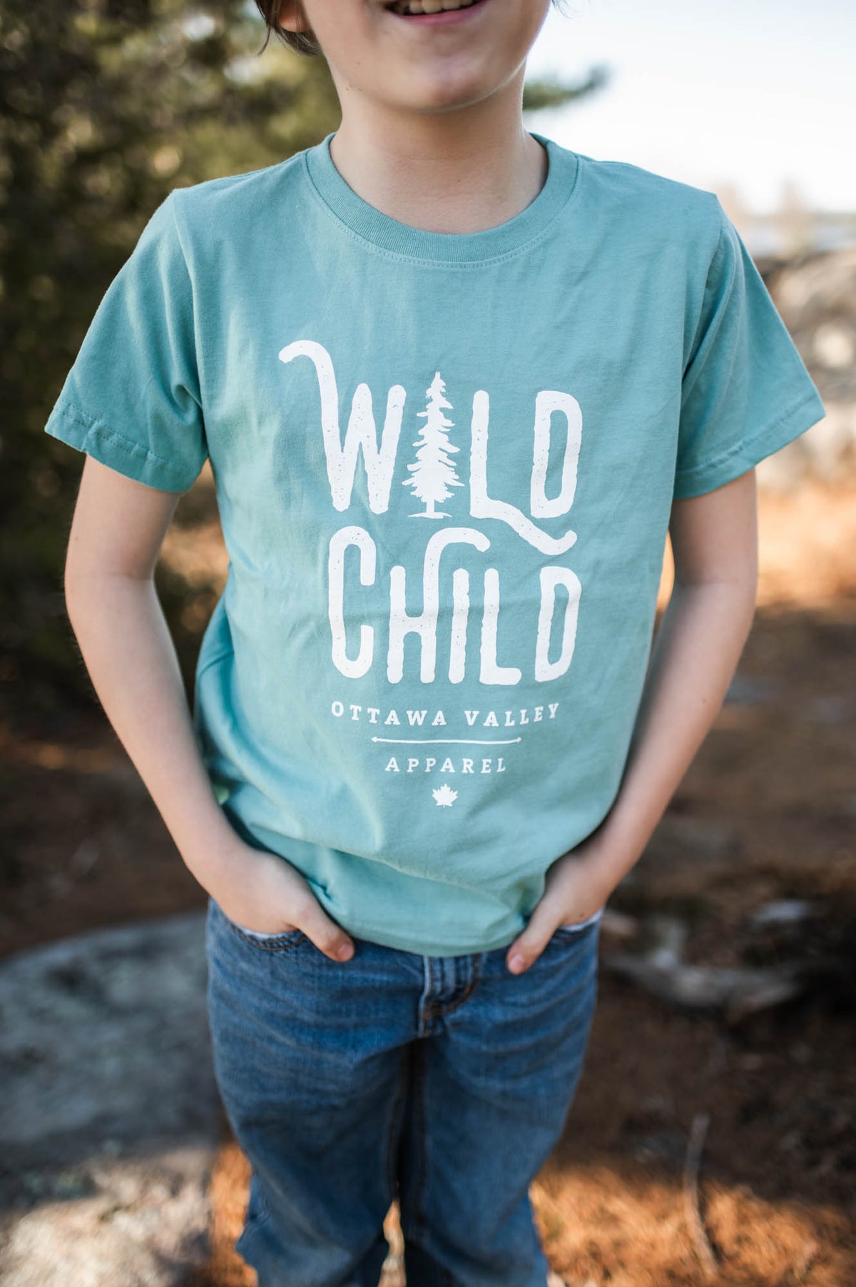 Children&#39;s Wild Child Tee - Teal
