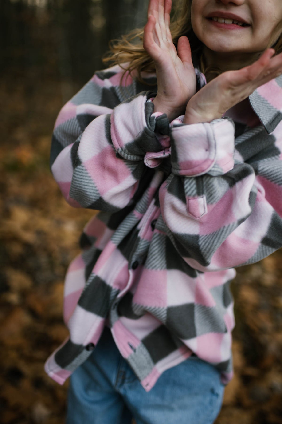 Children&#39;s Valley Proud Lumber Jacket - Pink &amp; Grey