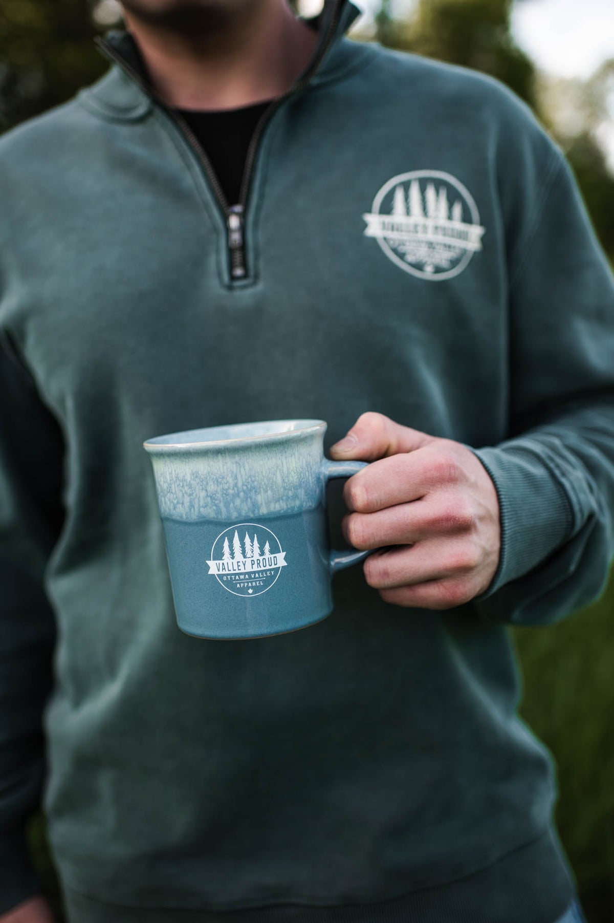 Valley Proud Cottage Mug - Green