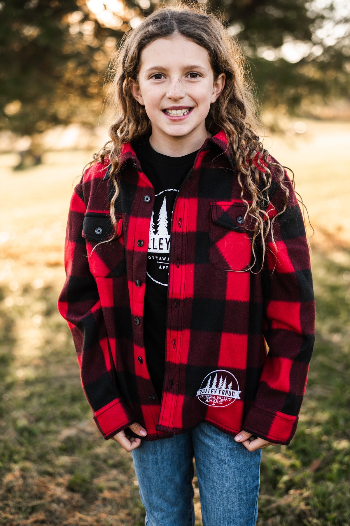 Children&#39;s Valley Proud Lumber Jacket - Black &amp; Red