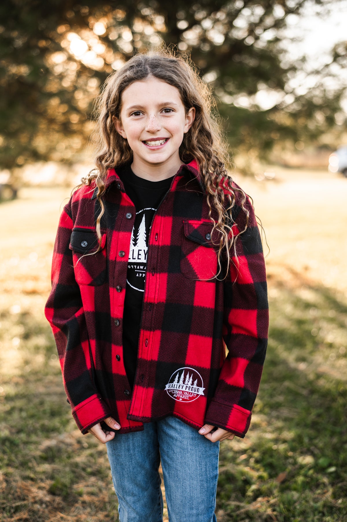 Children&#39;s Valley Proud Lumber Jacket - Black &amp; Red
