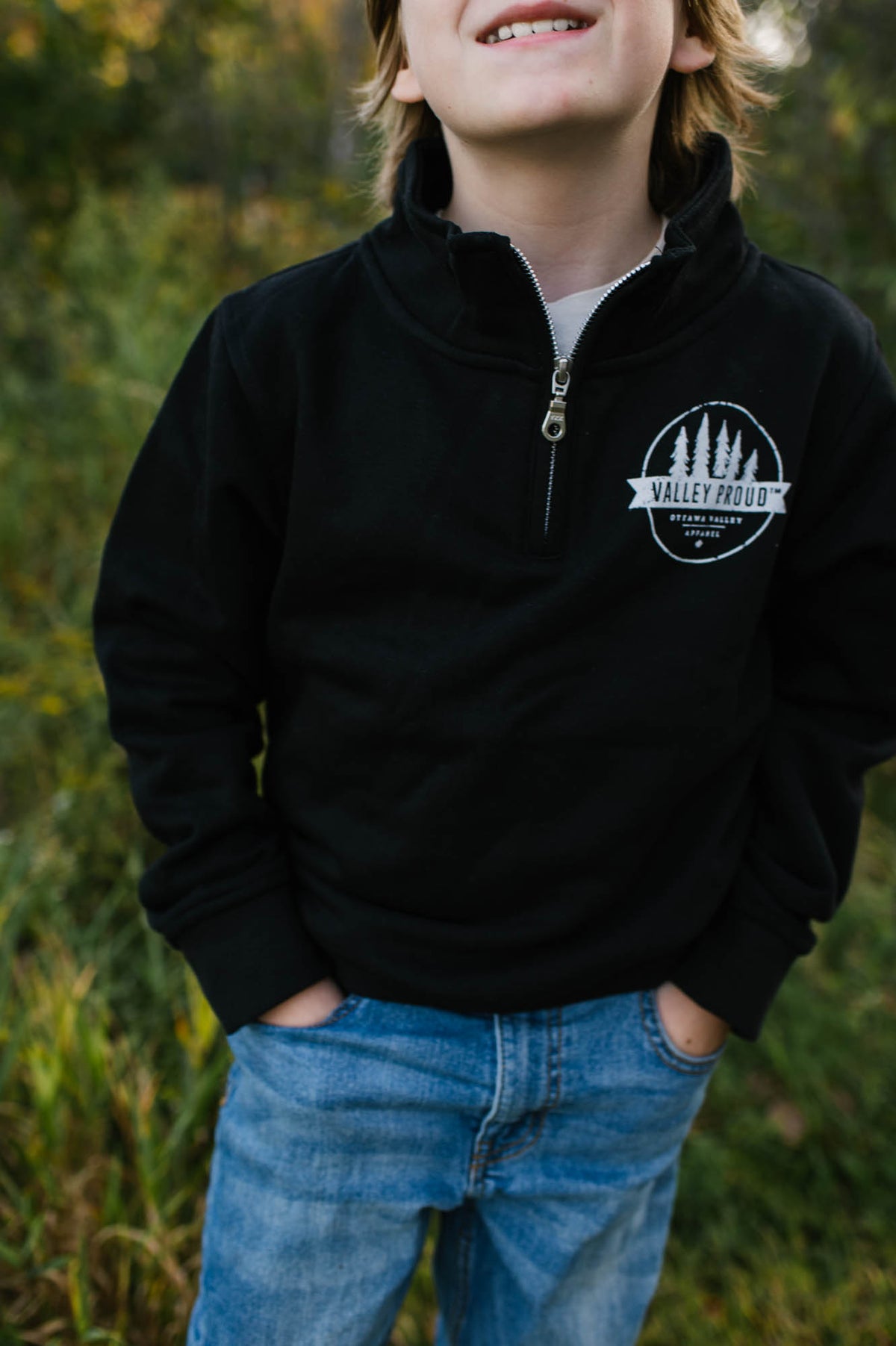 Youth Valley Proud 1/4 Zip - Black