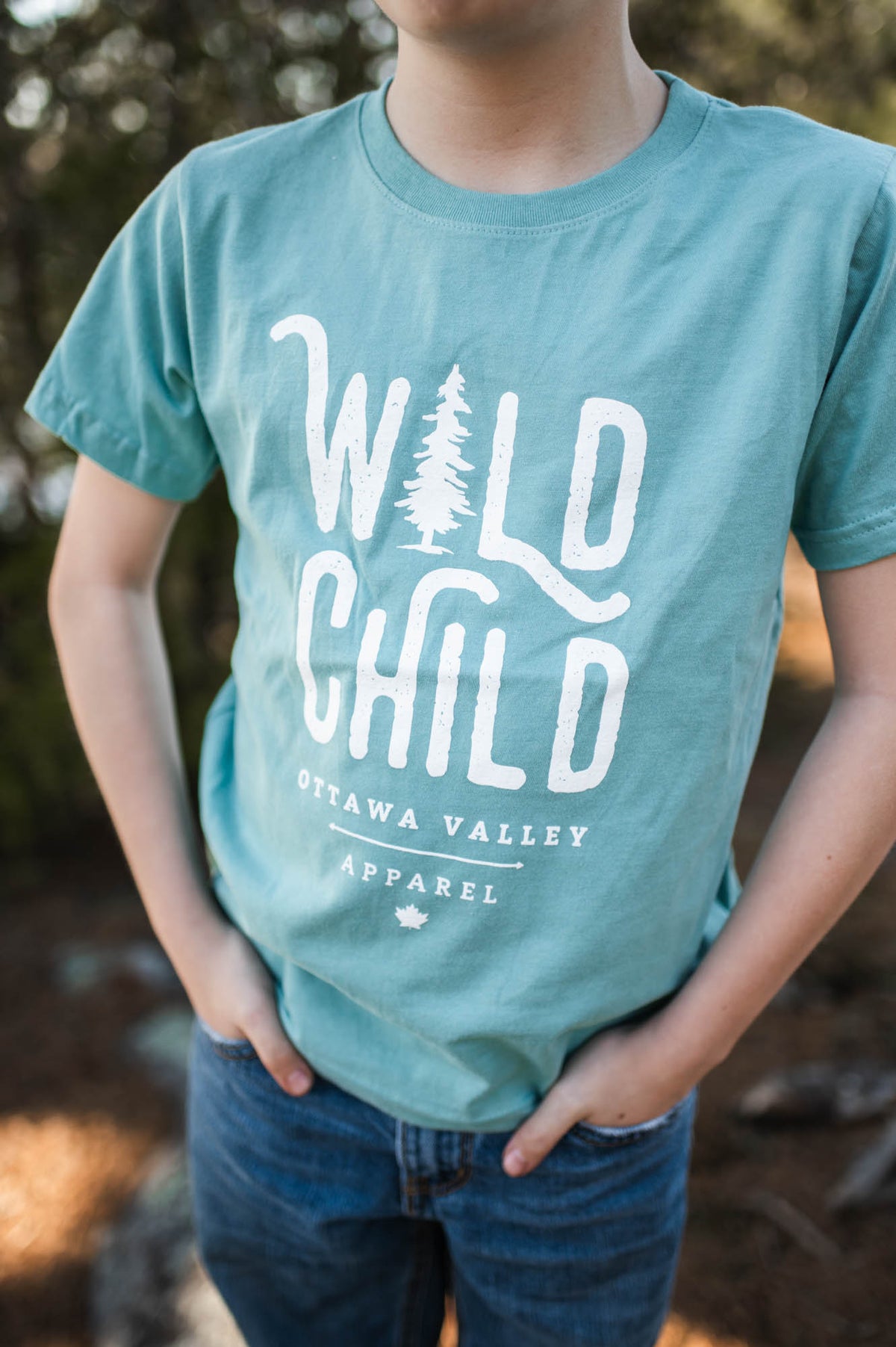 Children&#39;s Wild Child Tee - Teal