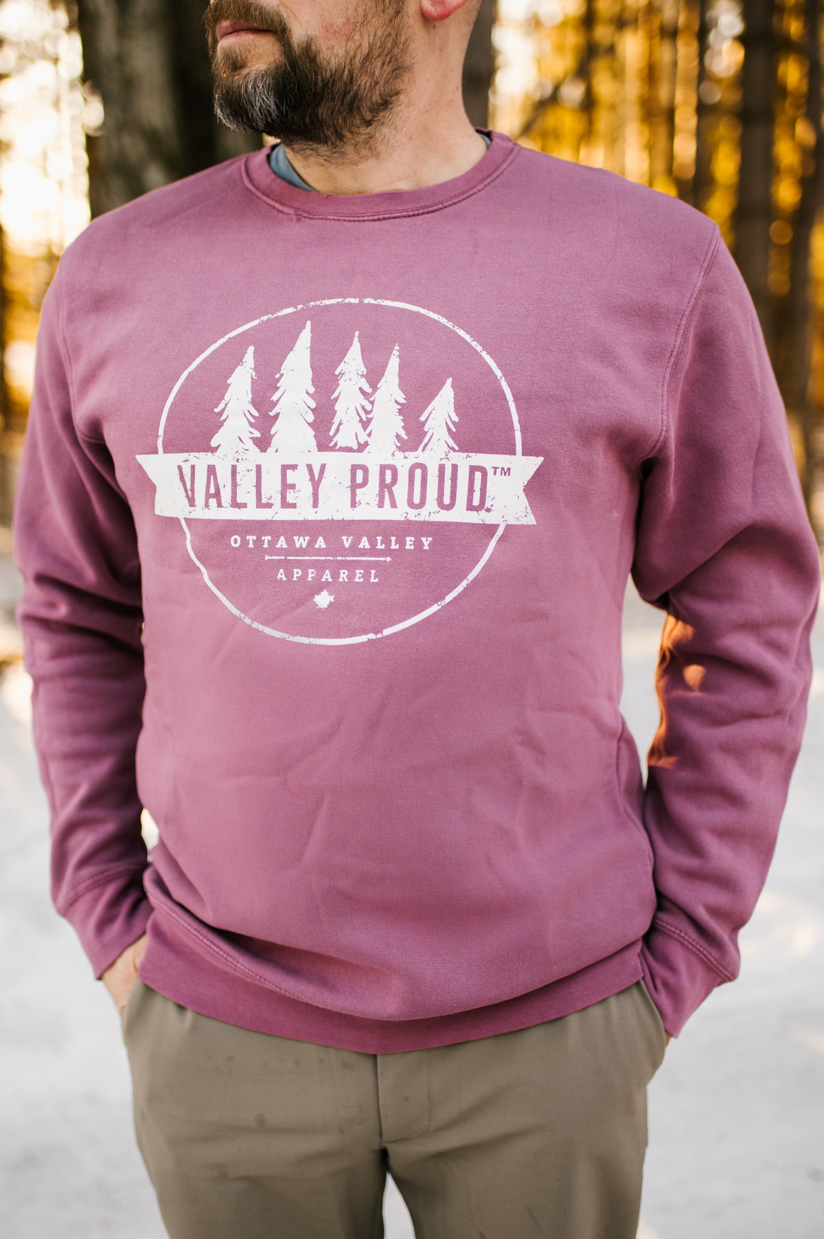 Valley Proud Crewneck - Rose