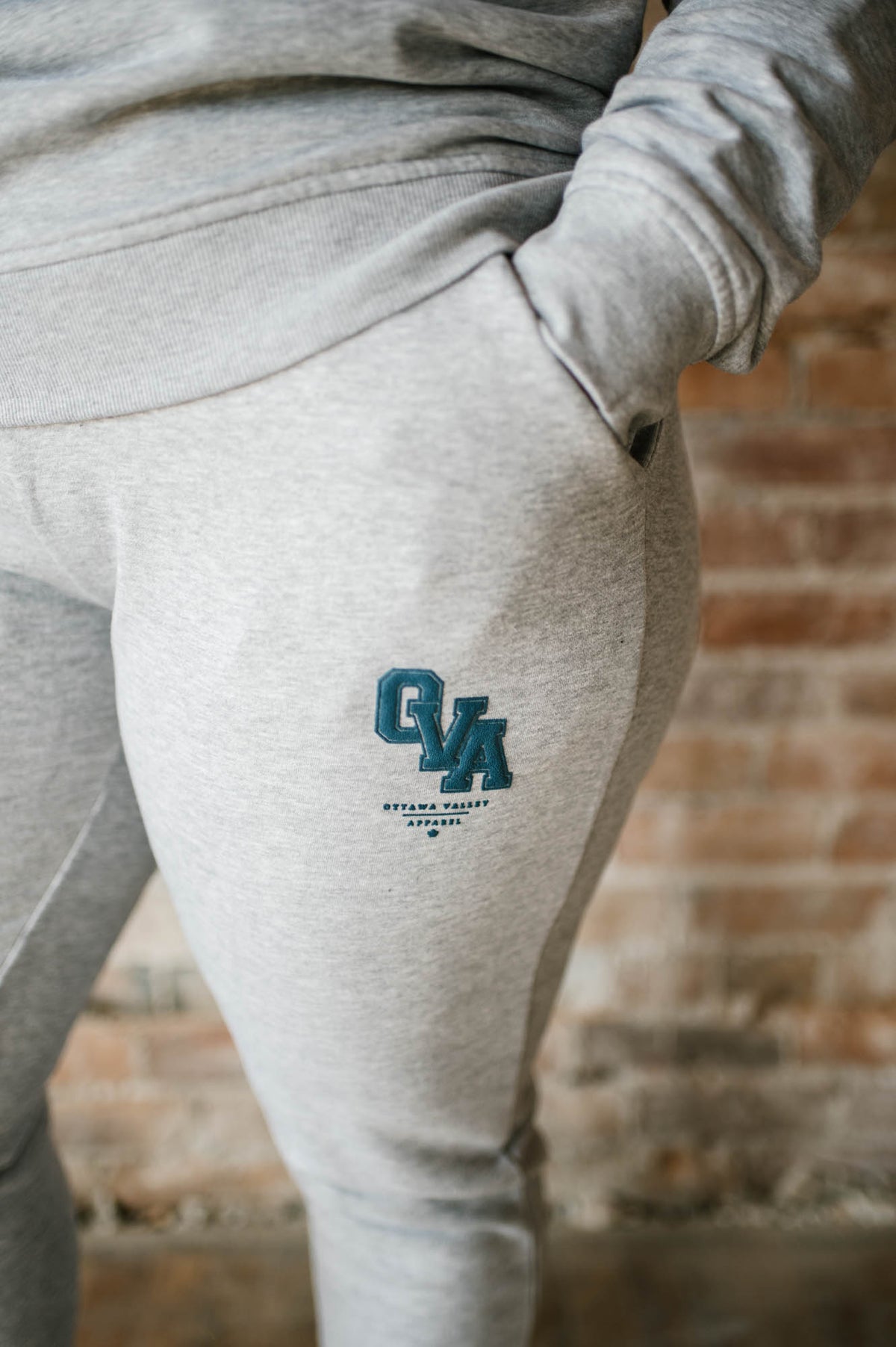OVA Varsity Sweatpants - Grey &amp; Navy