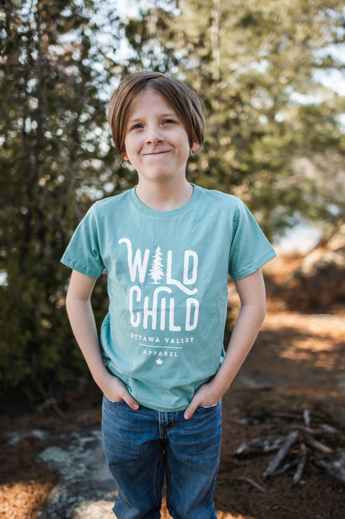 Children&#39;s Wild Child Tee - Teal