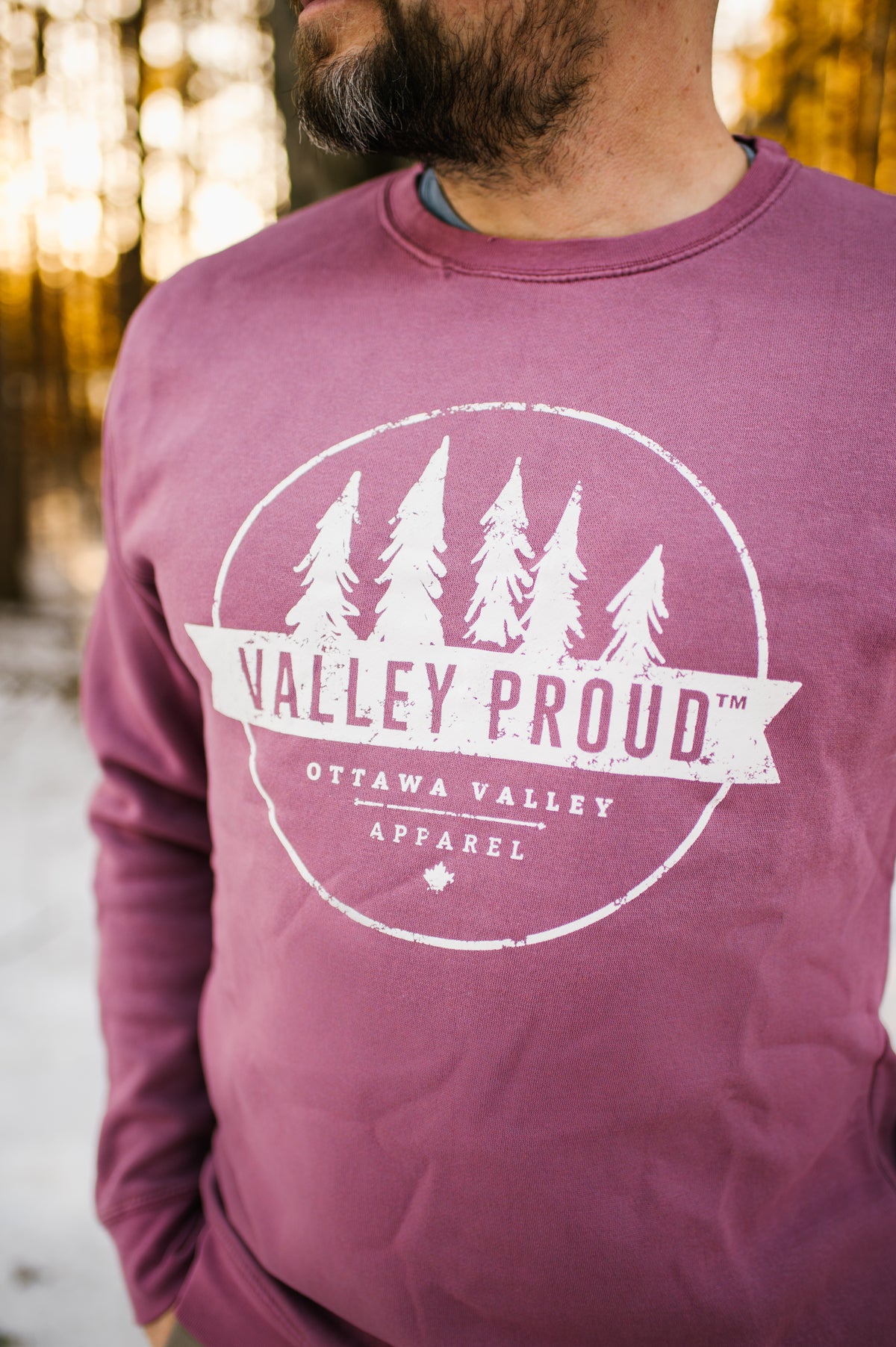 Valley Proud Crewneck - Rose