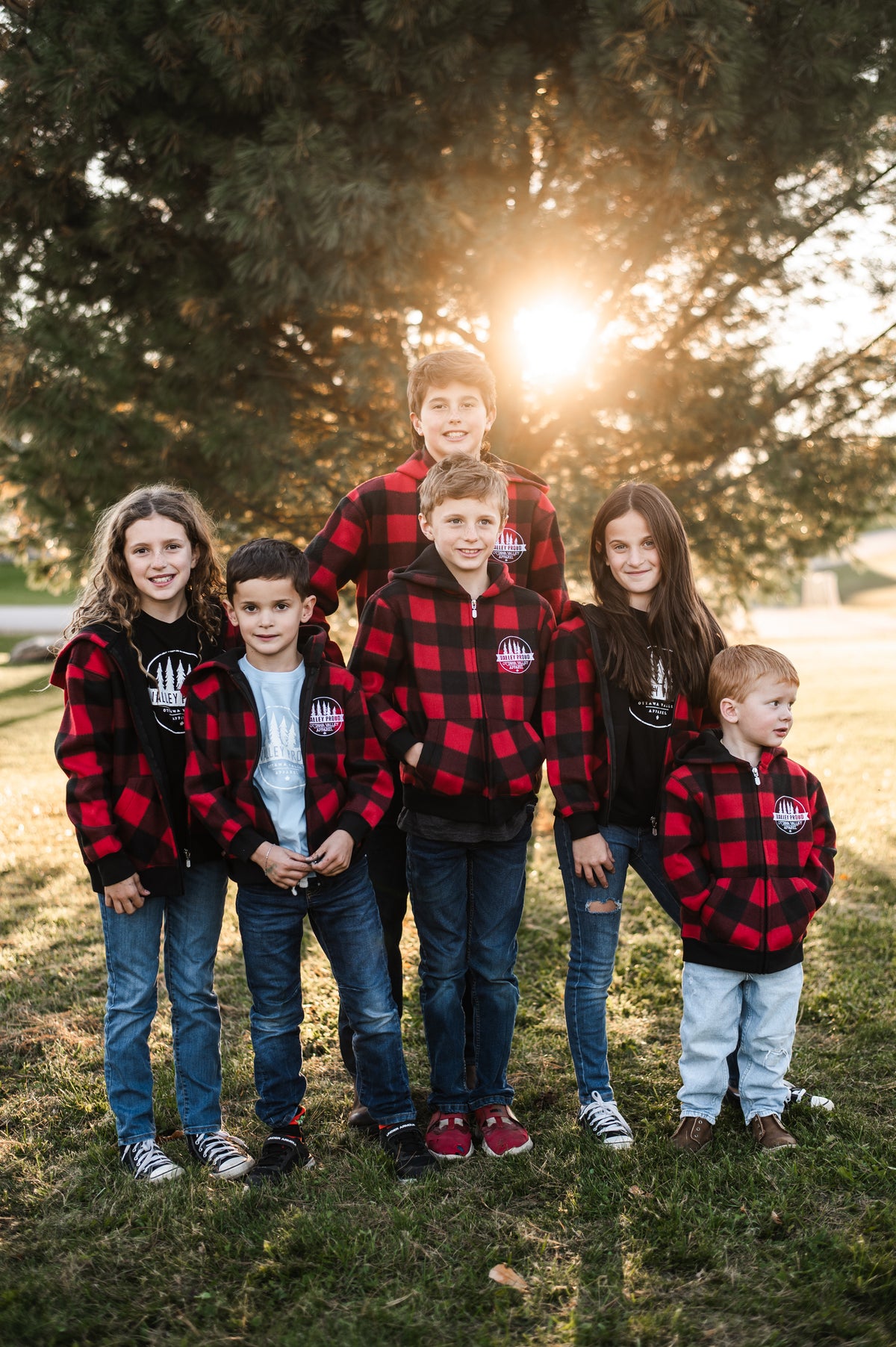Children&#39;s Buffalo Plaid Lined Jacket - Red &amp; Black
