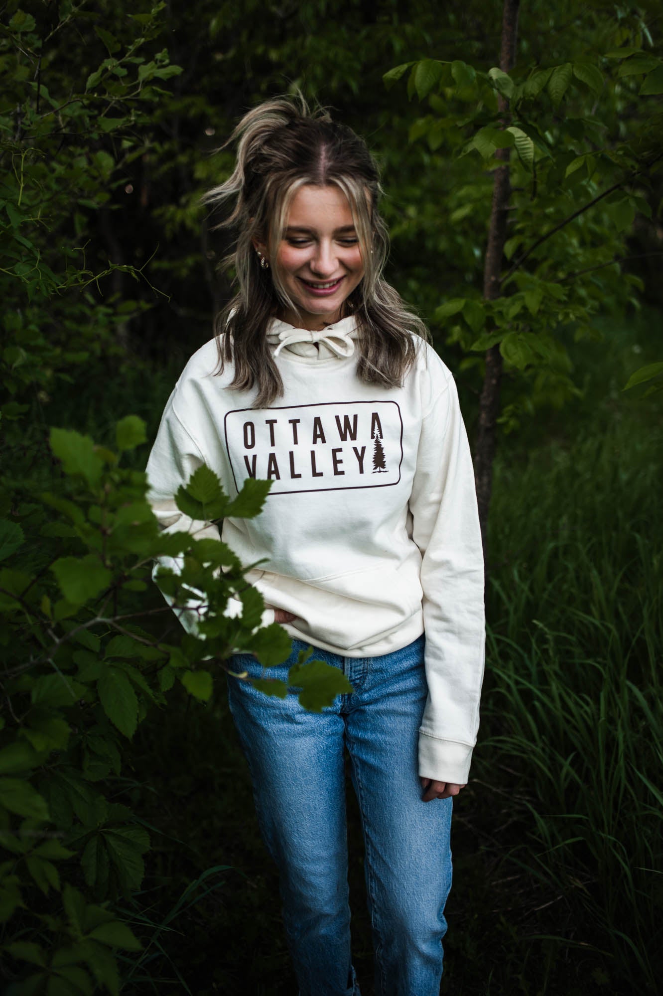 OVA Tree Hoodie - Ivory/Brown