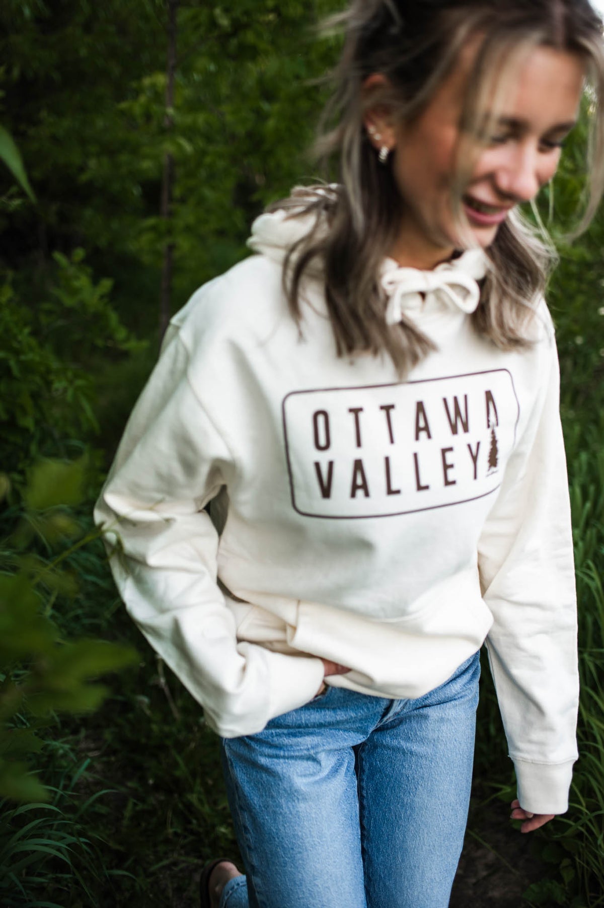 OVA Tree Hoodie - Ivory/Brown