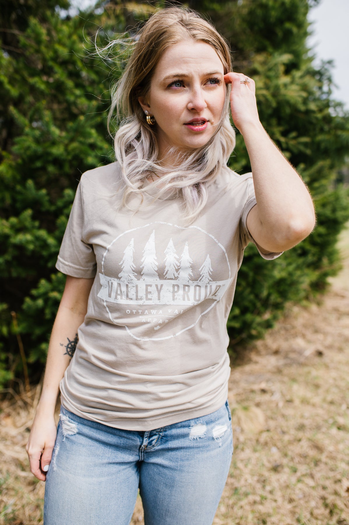 Valley Proud Tee - Tan
