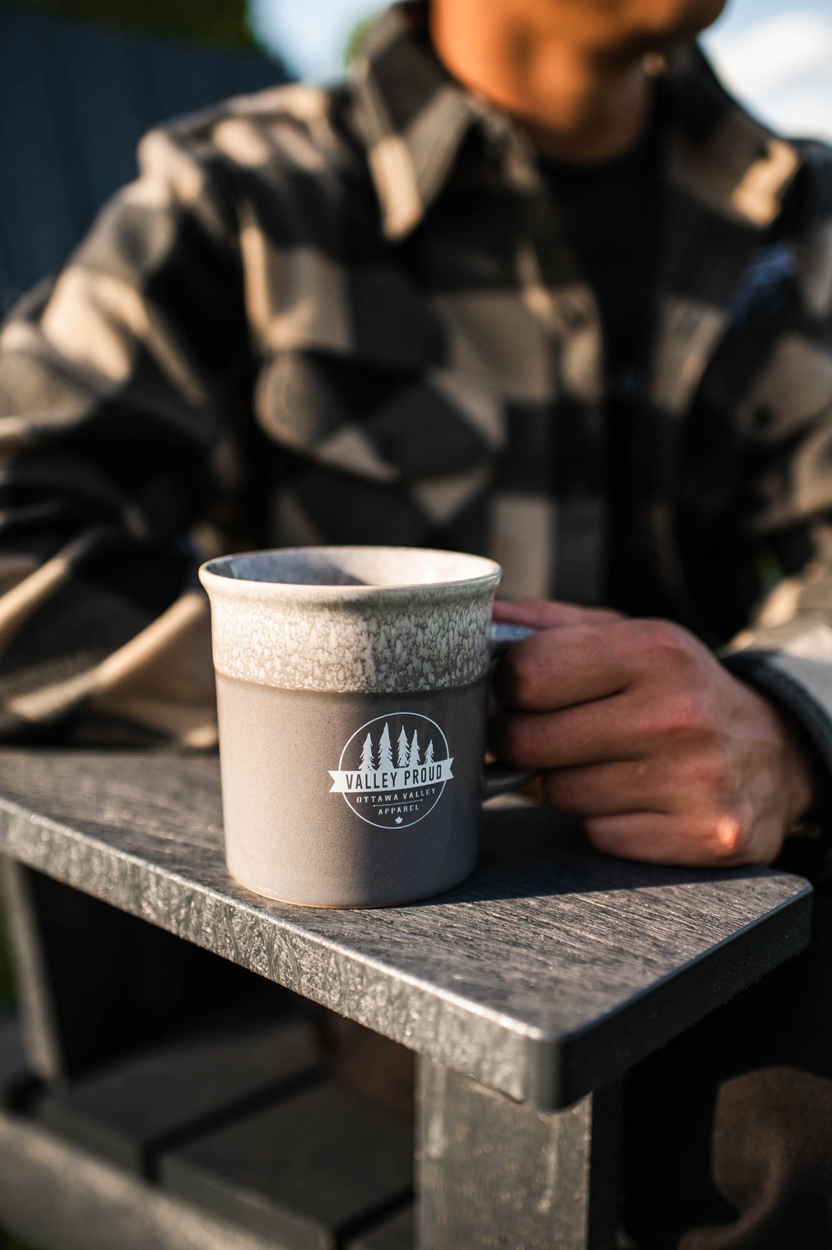 Valley Proud Cottage Mug - Grey